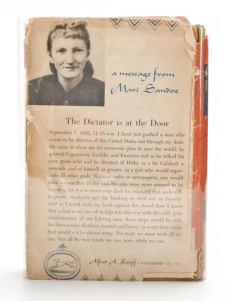 First Edition, Signed "Crazy Horse" by Mari Sandoz