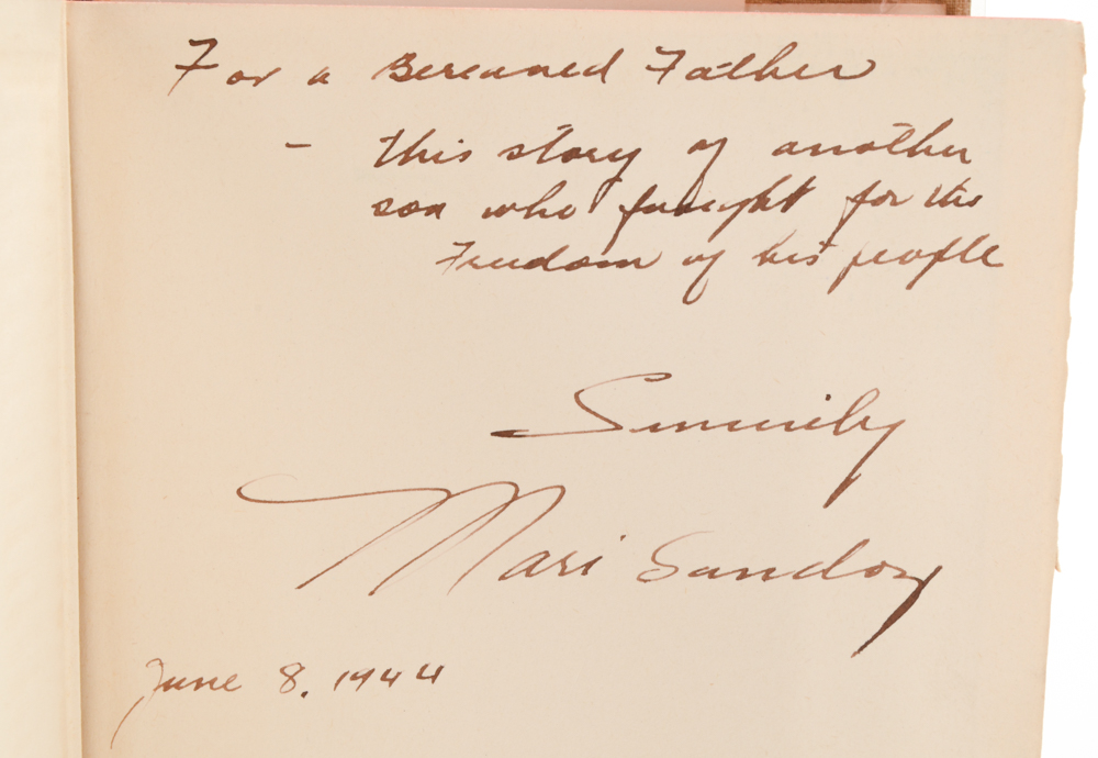 First Edition, Signed "Crazy Horse" by Mari Sandoz