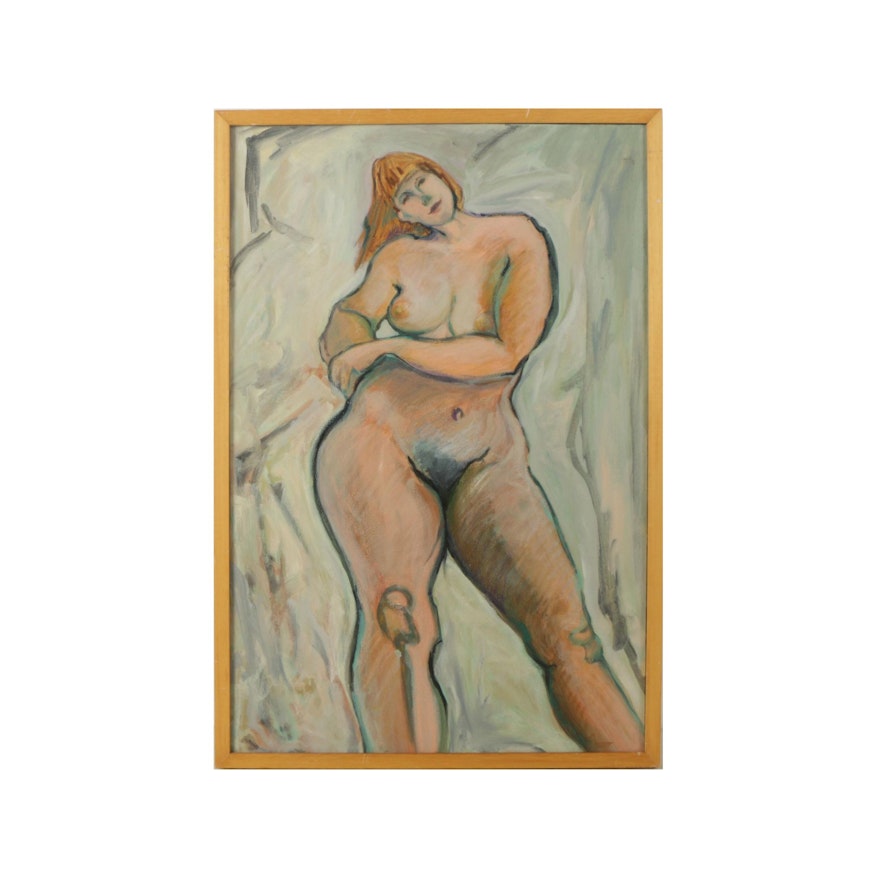 Oil Painting on Canvas of Figure Study