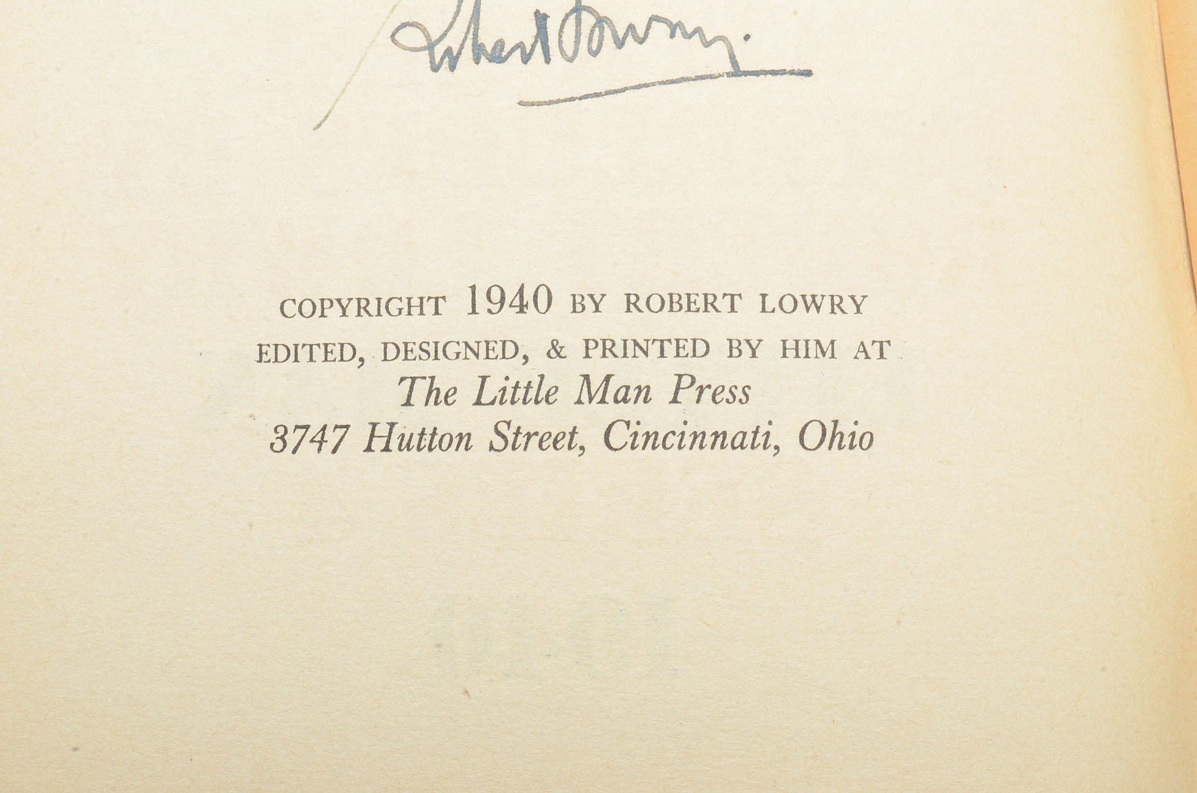 Saroyan, Kees, Lowry etc. Signed "State of the Nation" 1940
