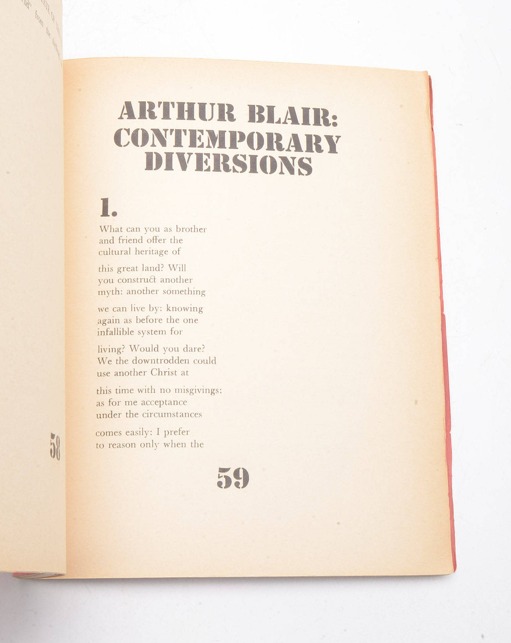 Saroyan, Kees, Lowry etc. Signed "State of the Nation" 1940