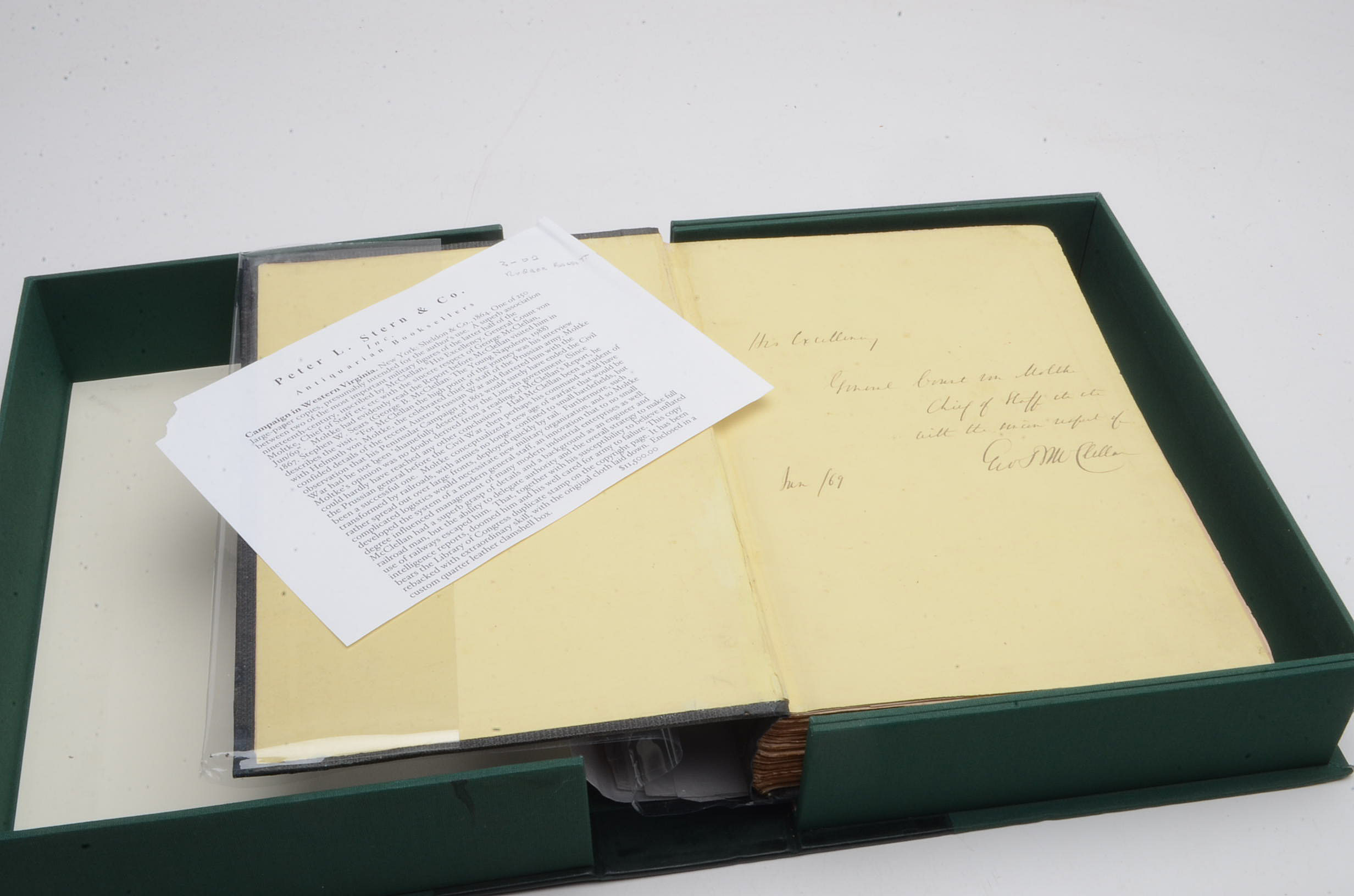 Signed Presentation Copy of George McClellan's "Campaign in Western Virginia"