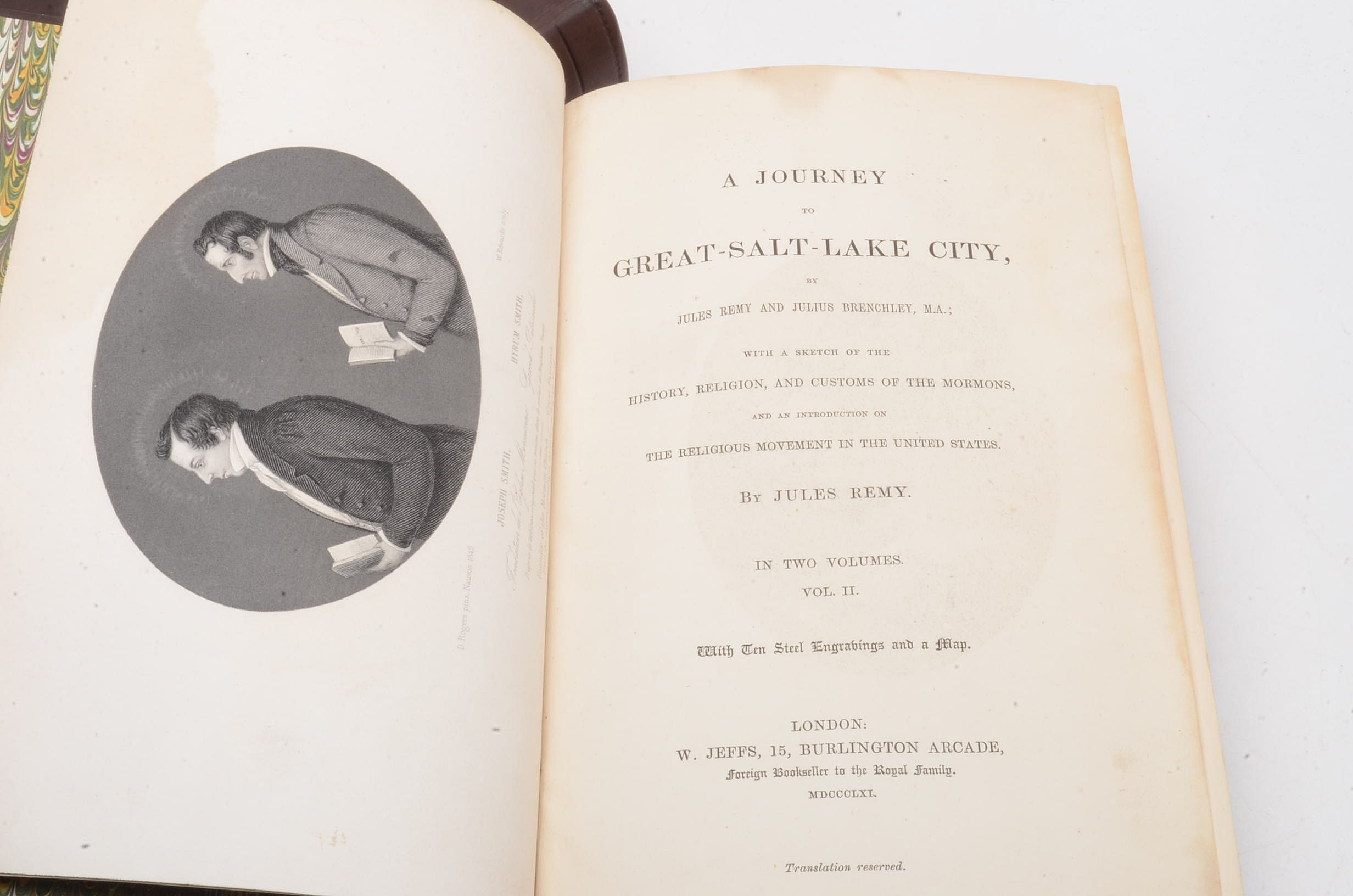 1861 First Edition "Journey to Great Salt Lake City" in Two Volumes