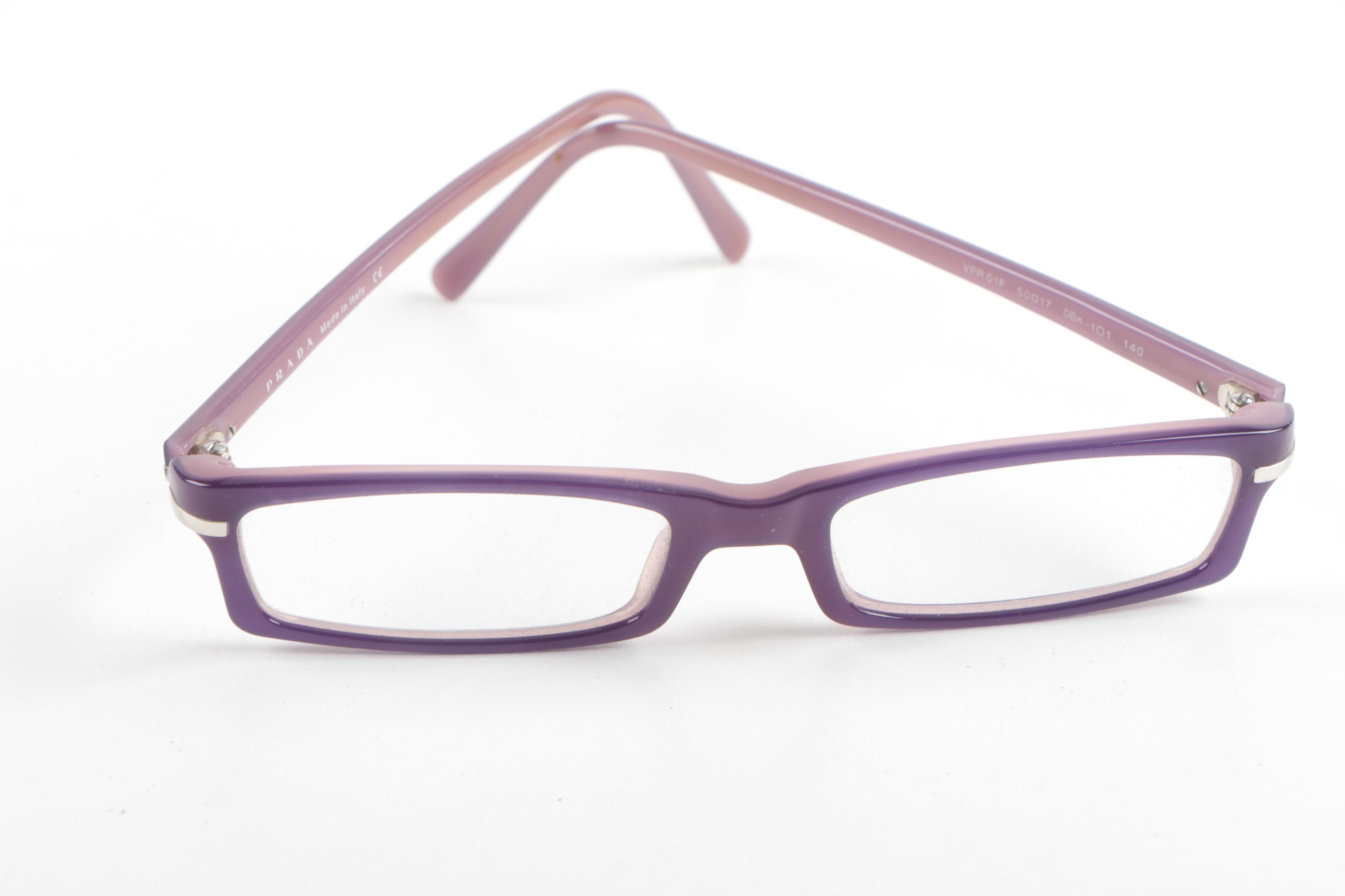 Prada Purple Prescription Eyeglasses