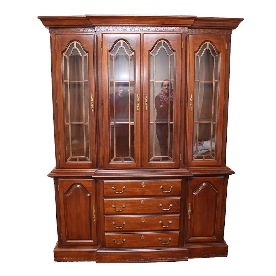 Solid Wood Breakfront China Cabinet by Kincaid