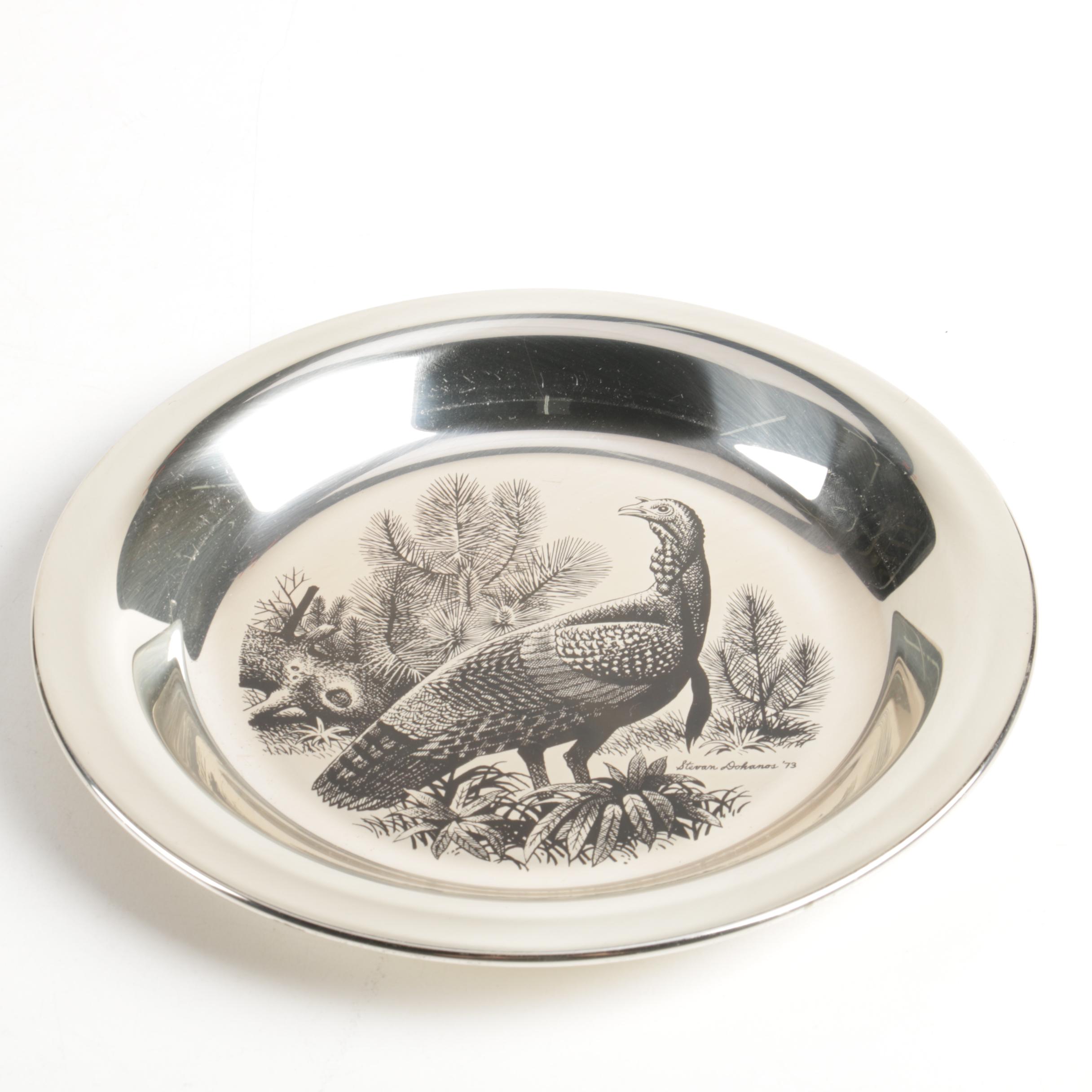 The National Audubon Society and Franklin Mint Sterling Silver Plates