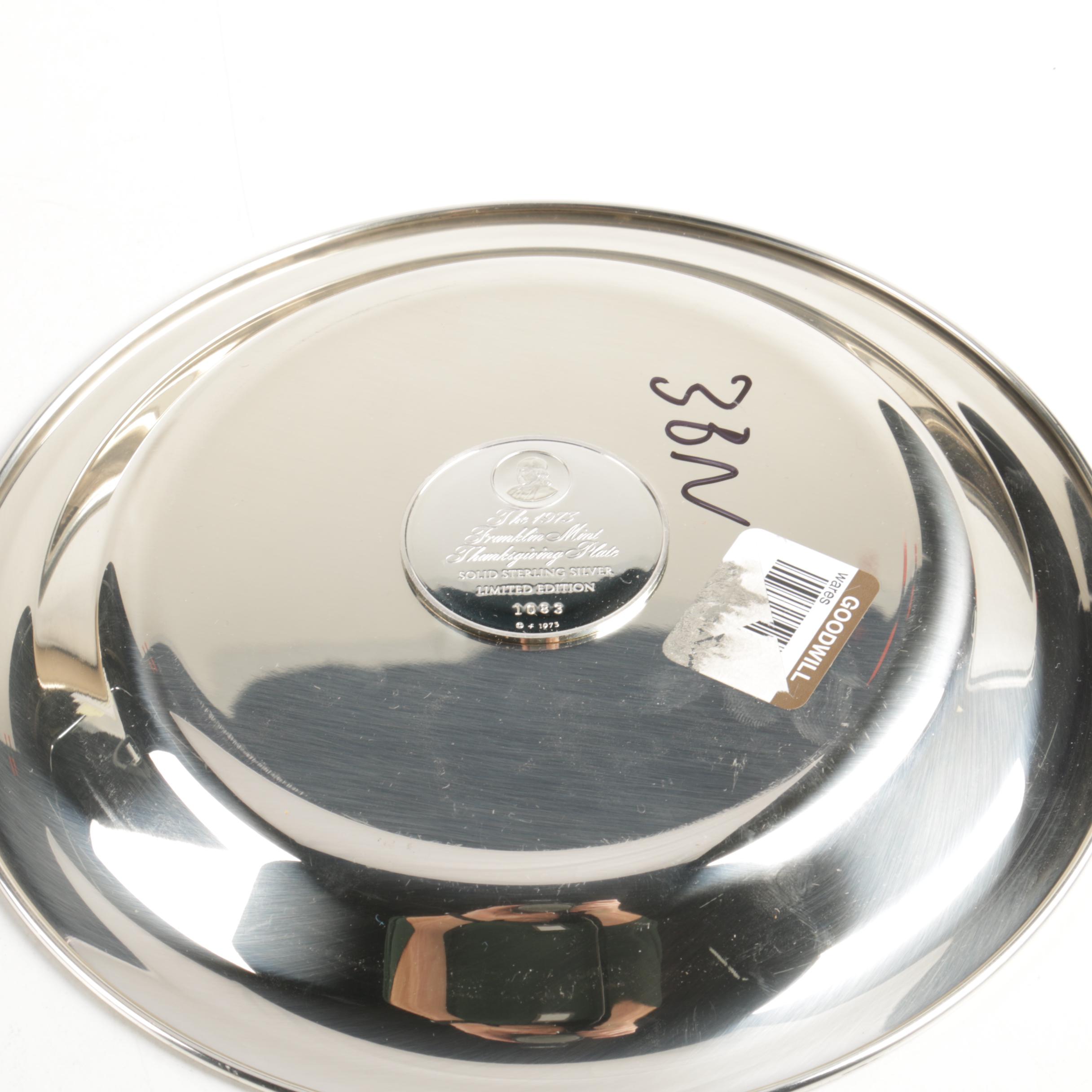 The National Audubon Society and Franklin Mint Sterling Silver Plates