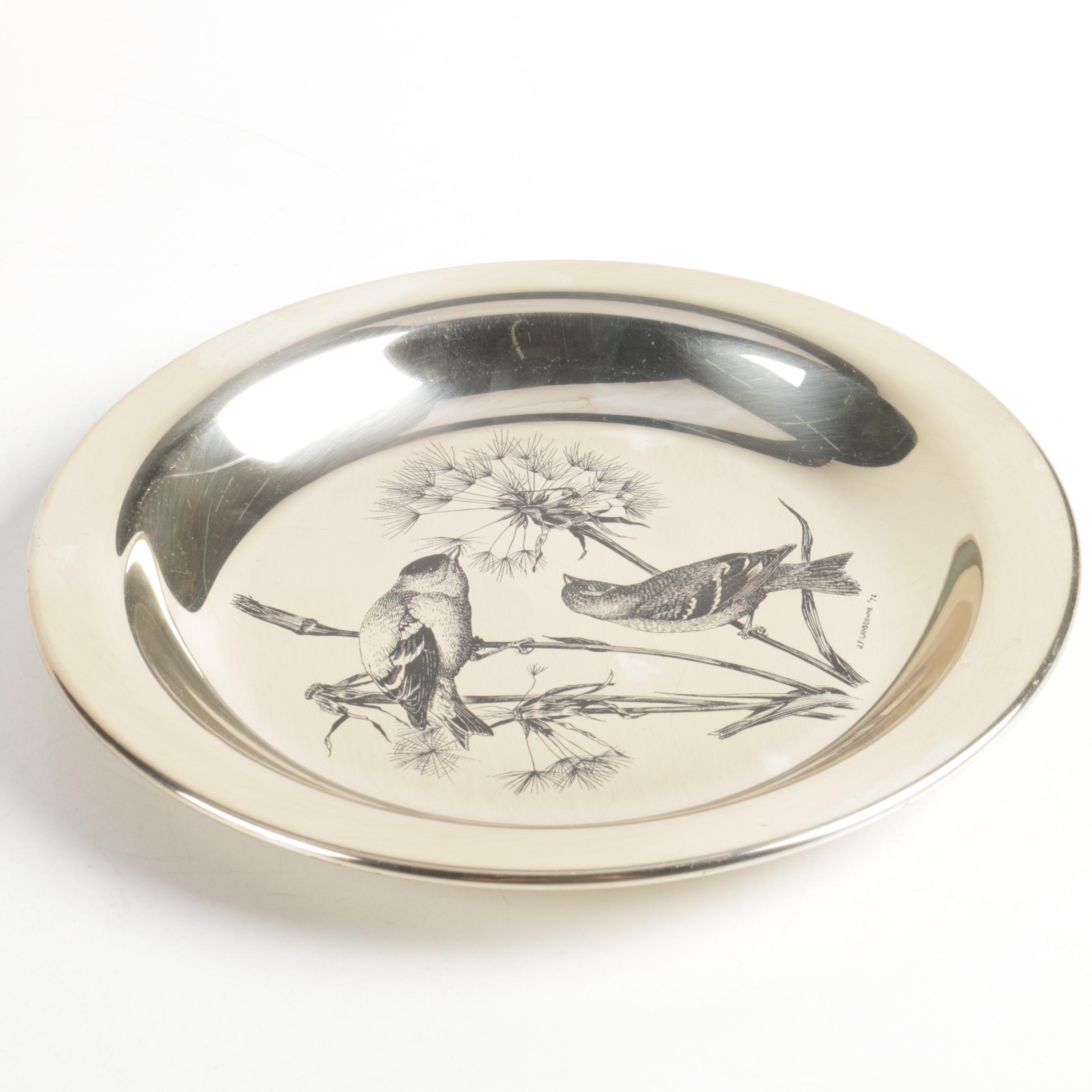 The National Audubon Society and Franklin Mint Sterling Silver Plates