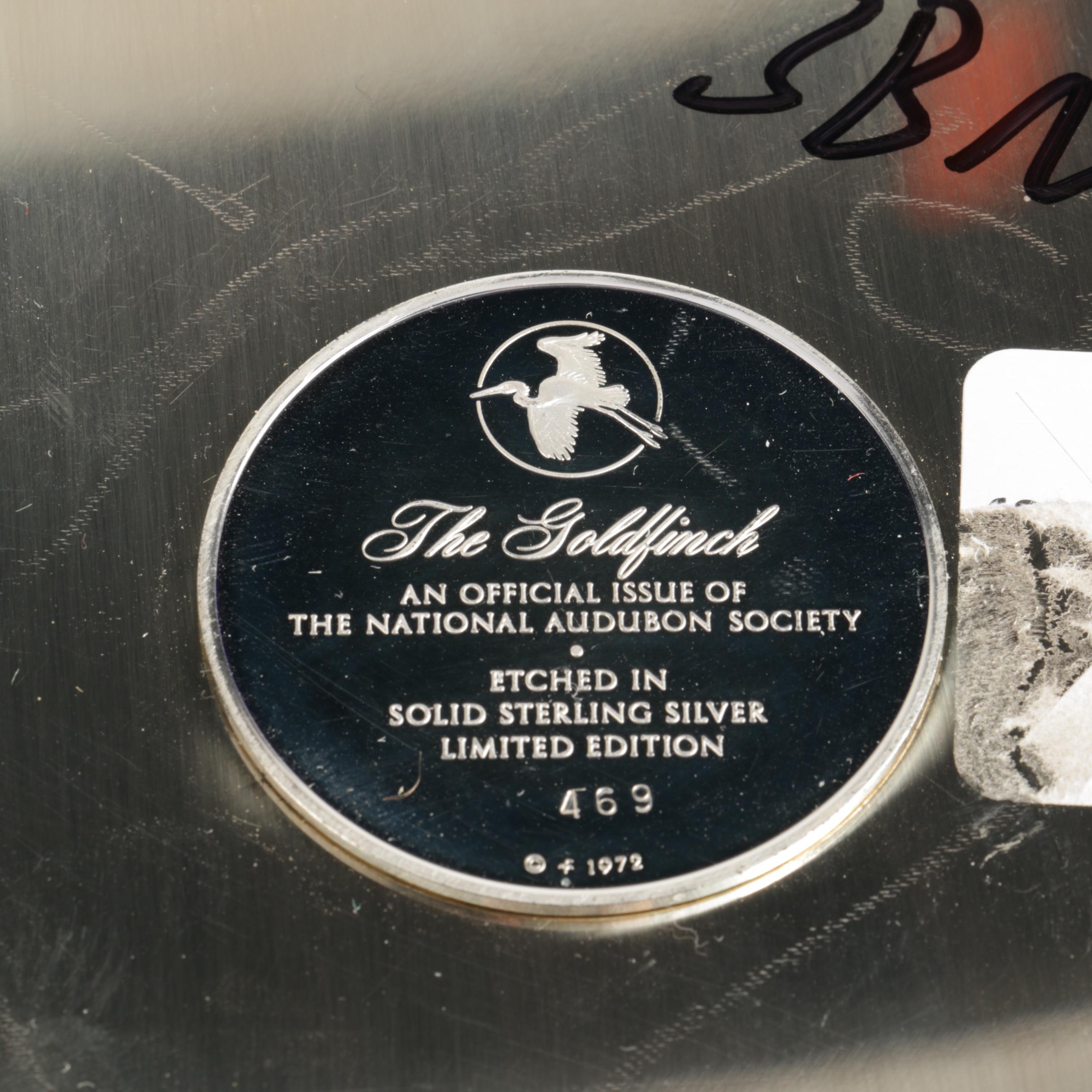 The National Audubon Society and Franklin Mint Sterling Silver Plates
