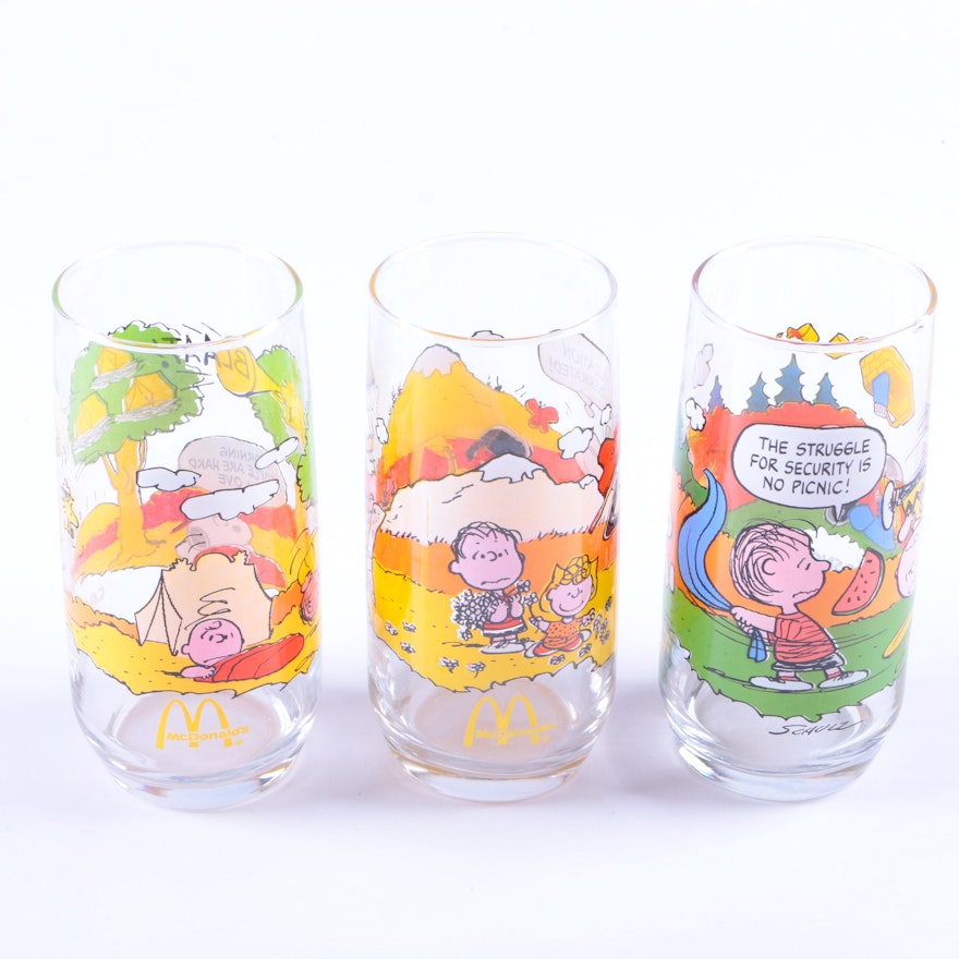 McDonald's "Camp Snoopy Collection" Glassware