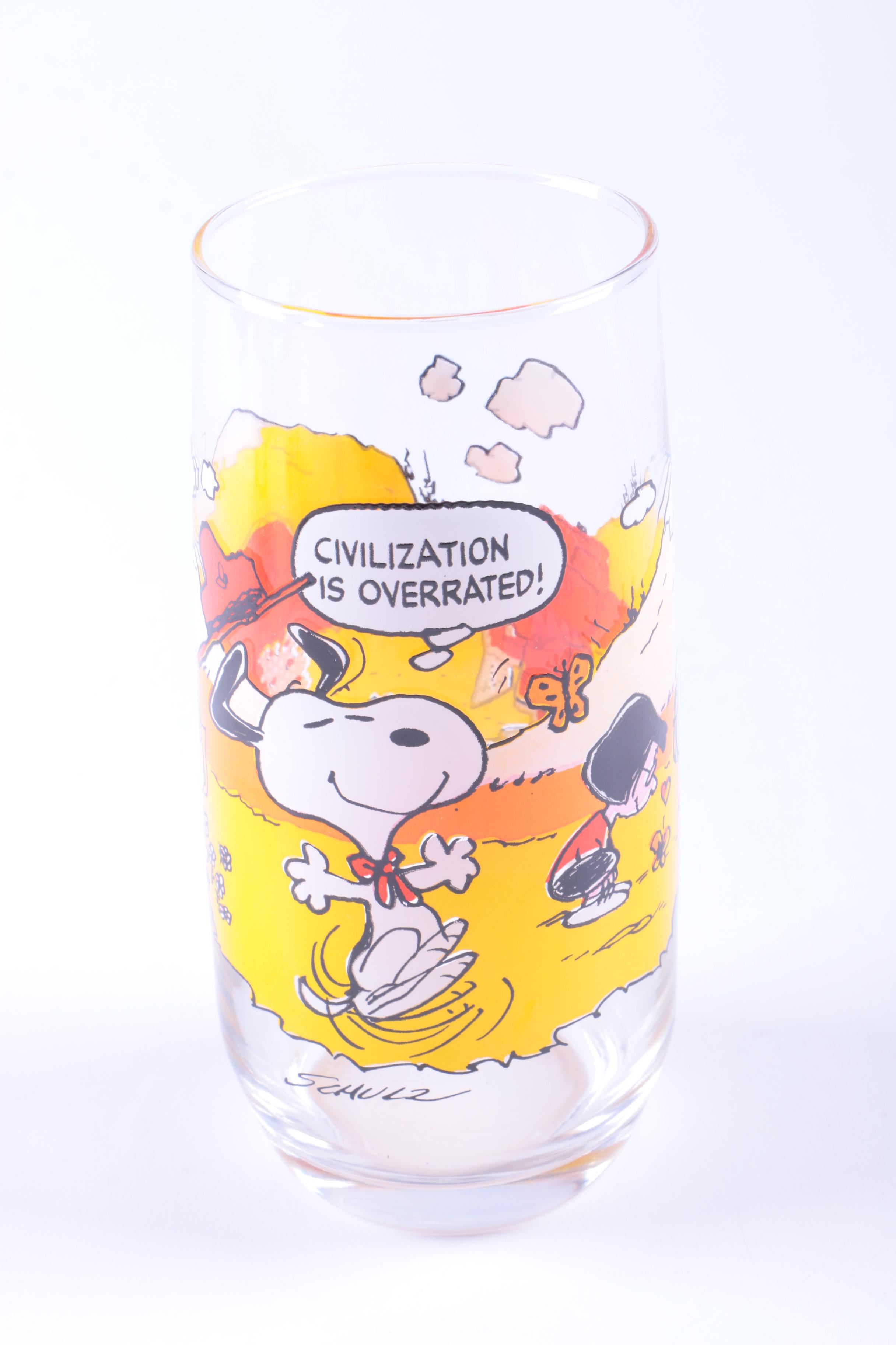 McDonald's "Camp Snoopy Collection" Glassware