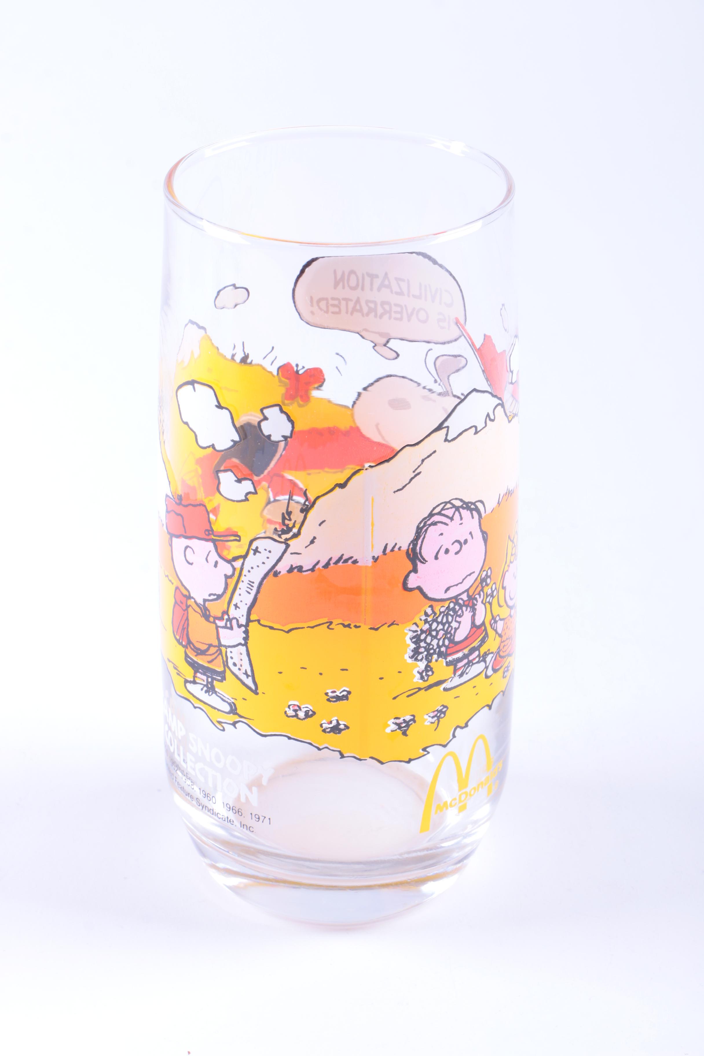 McDonald's "Camp Snoopy Collection" Glassware