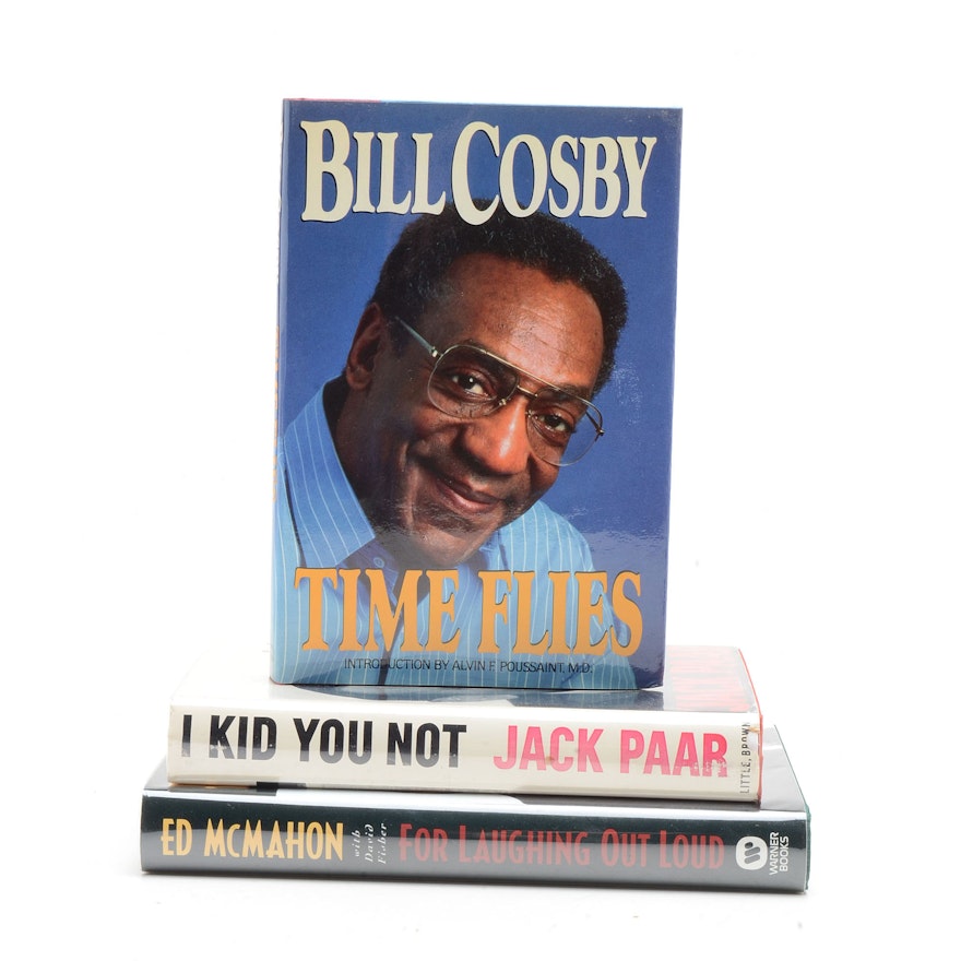 Signed Comedian Autobiographies by Ed McMahon, Bill Cosby, and Jack Parr