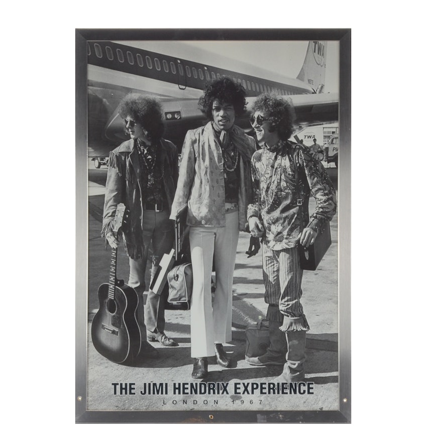 The Jimi Hendrix Experience Halftone Print London 1967