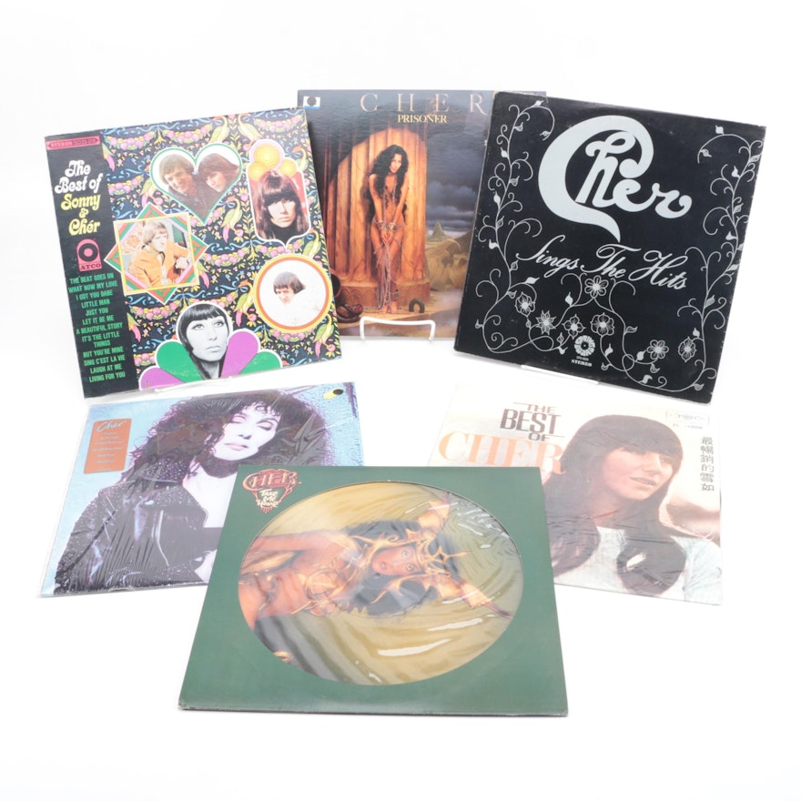 Cher LPs Including "Prisoner", "Sings The Hits", "Take Me Home"