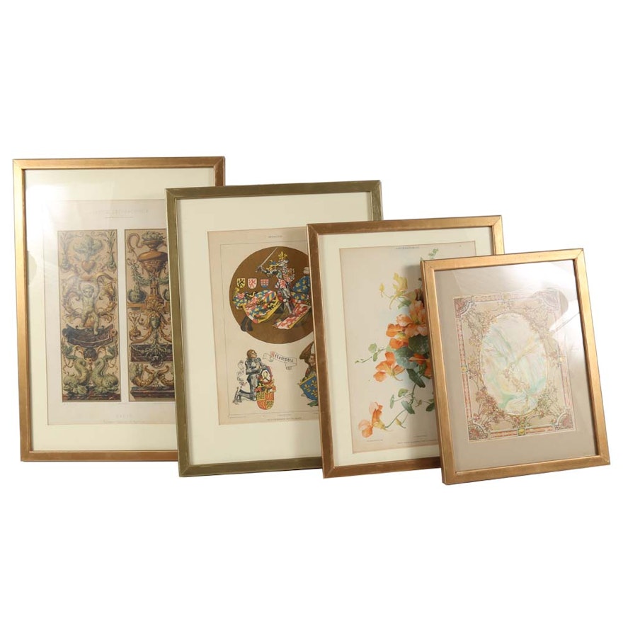 Framed Vintage Offset Lithographs