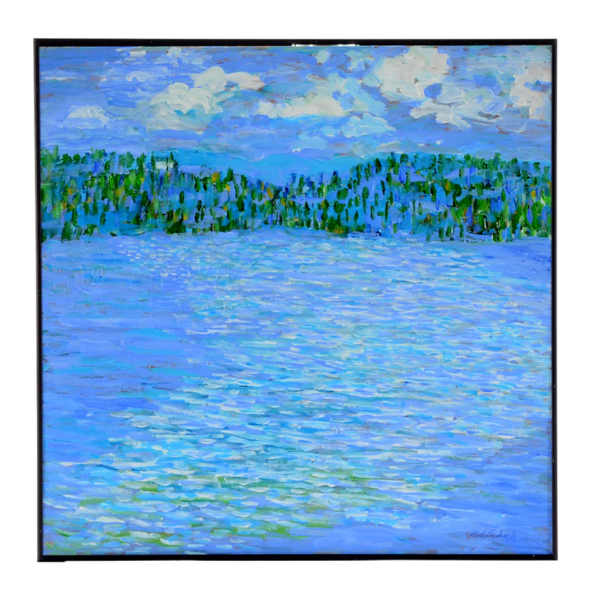 Will Becker Original Acrylic Painting on Board "The Old House on the Hill"