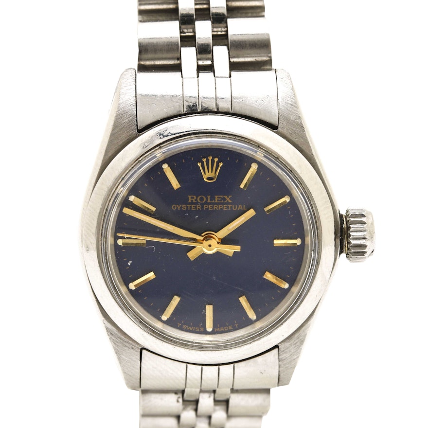 Rolex Oyster Stainless Steel Wristwatch