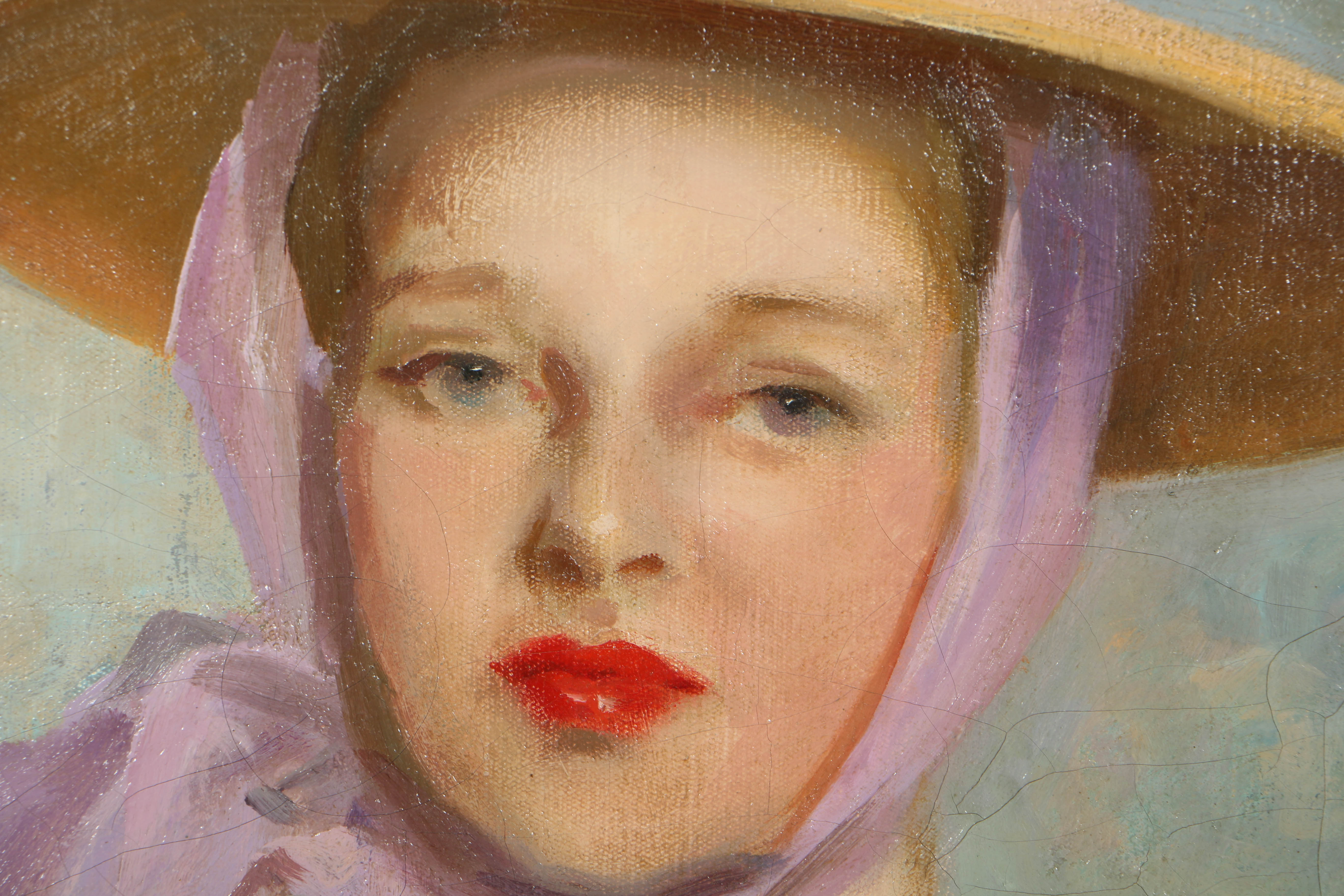 Oil Painting of a Southern Belle