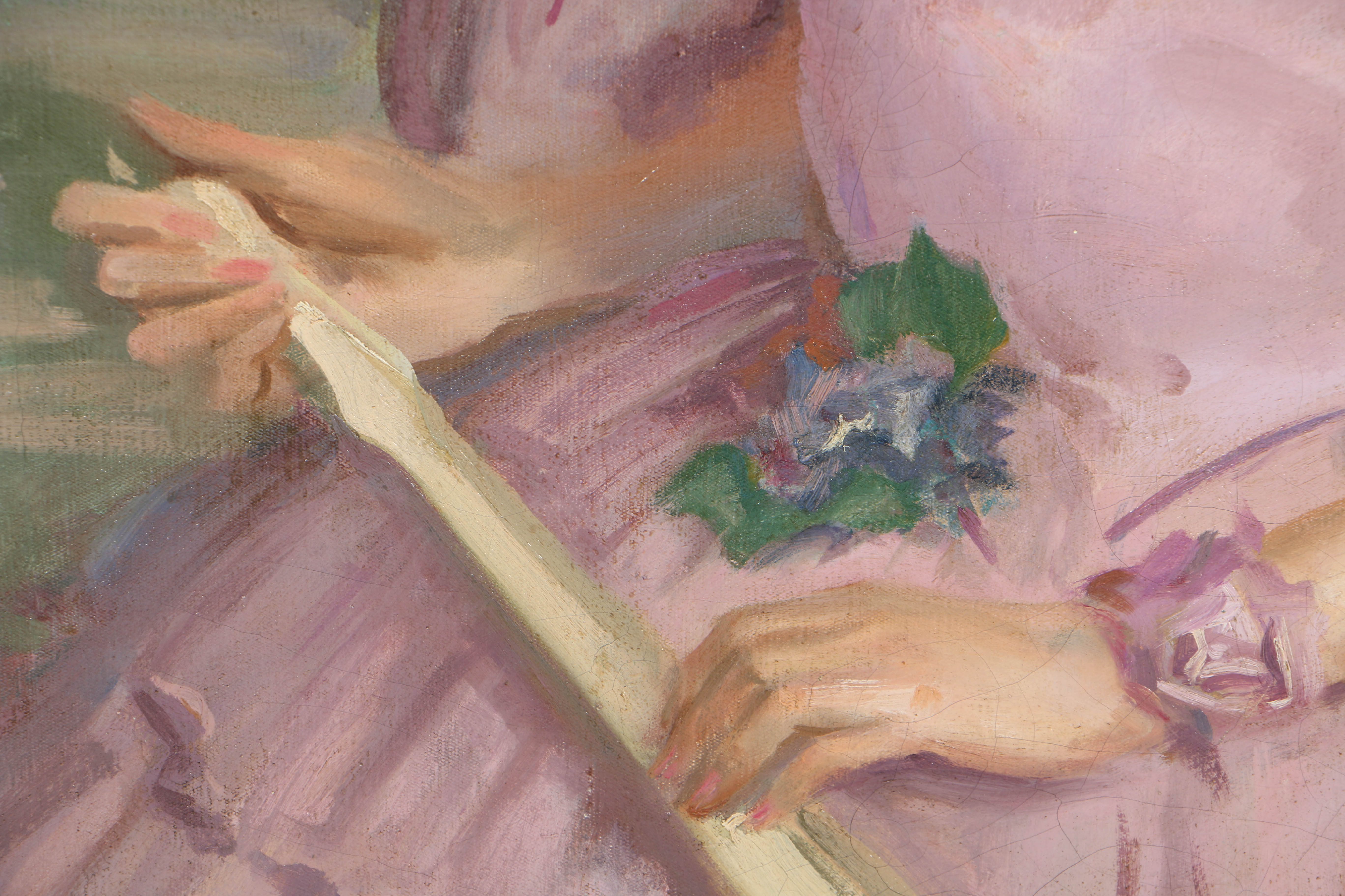 Oil Painting of a Southern Belle