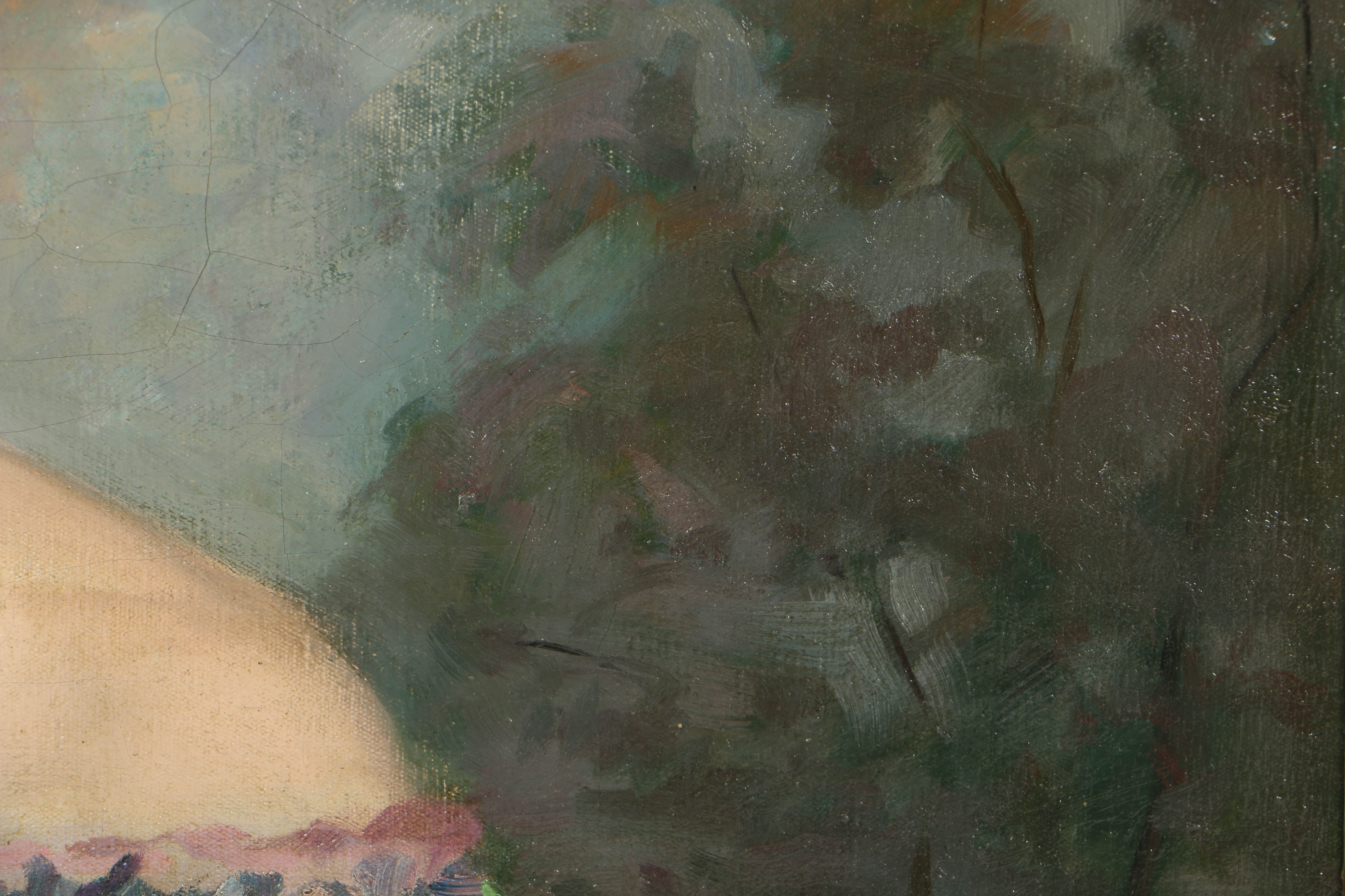 Oil Painting of a Southern Belle