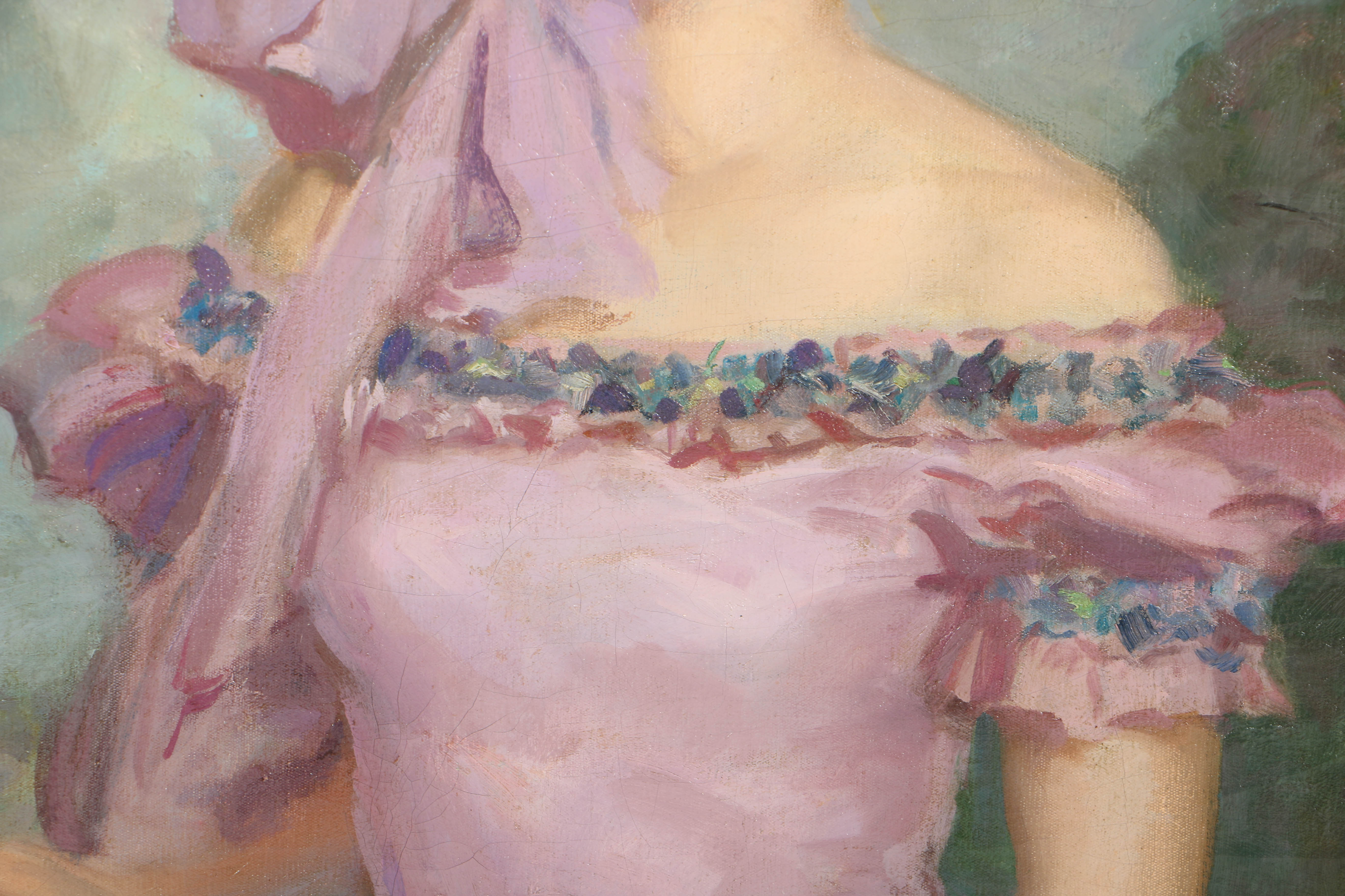 Oil Painting of a Southern Belle