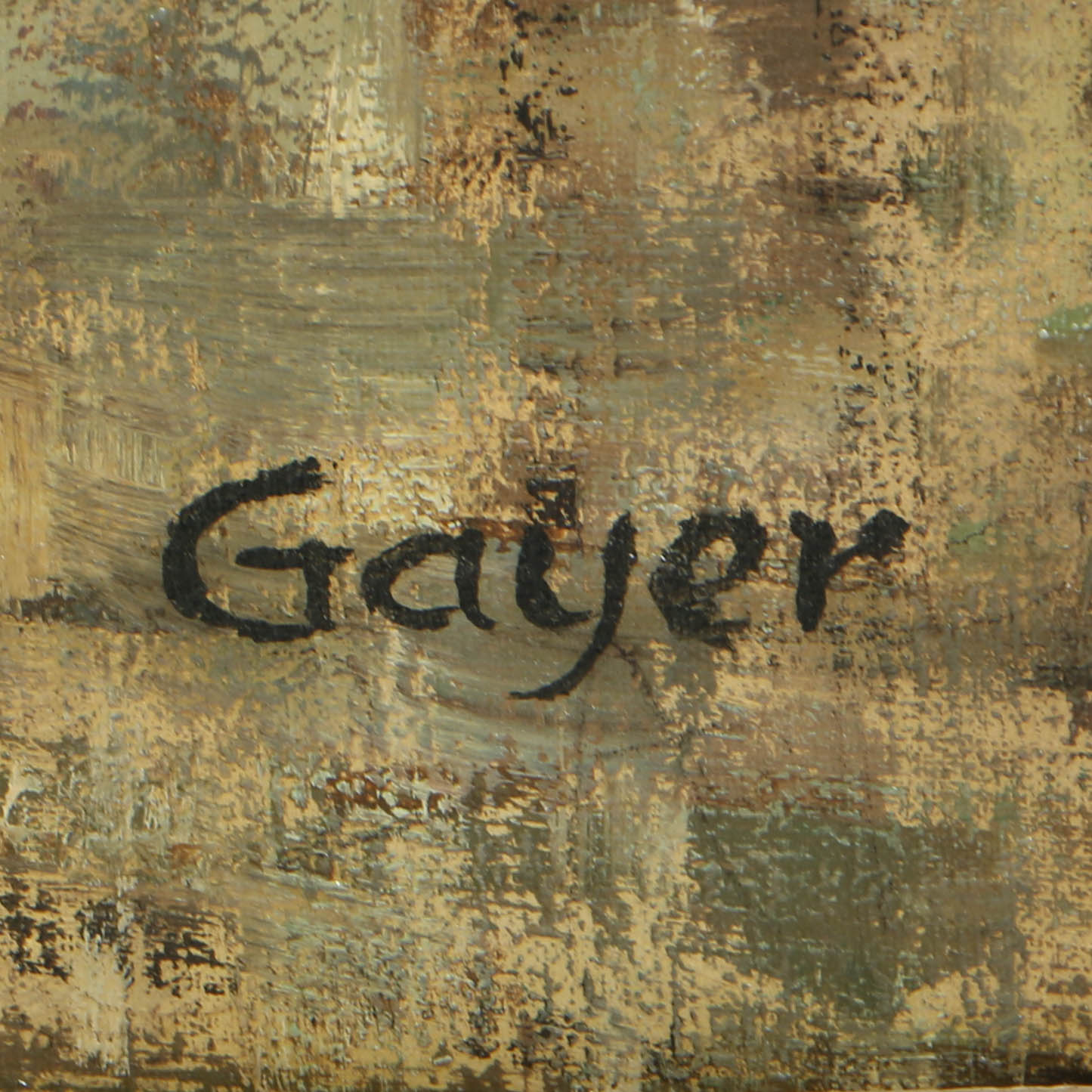 Gayer Oil Painting on Canvas of Parisian Street Scene