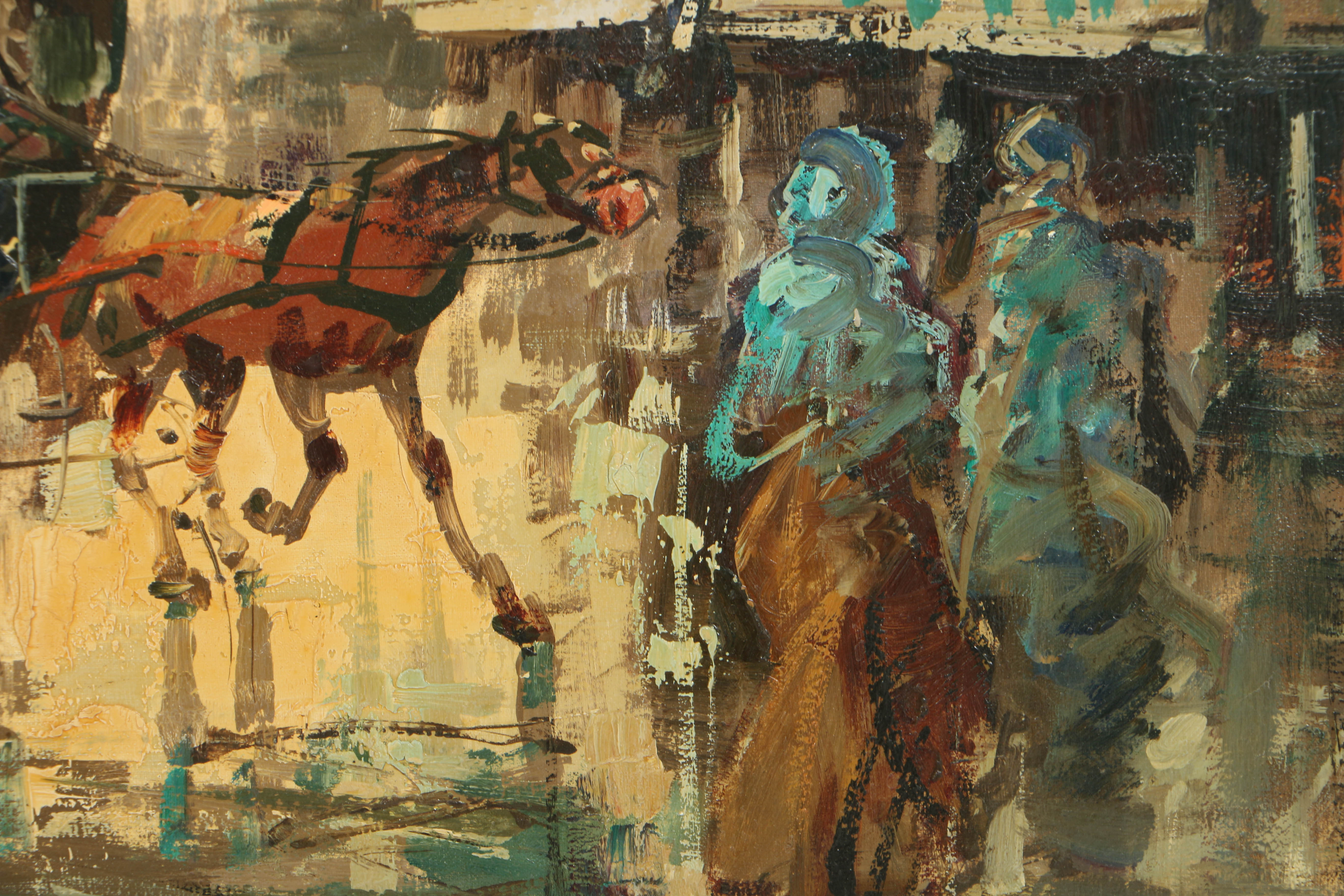 Gayer Oil Painting on Canvas of Parisian Street Scene