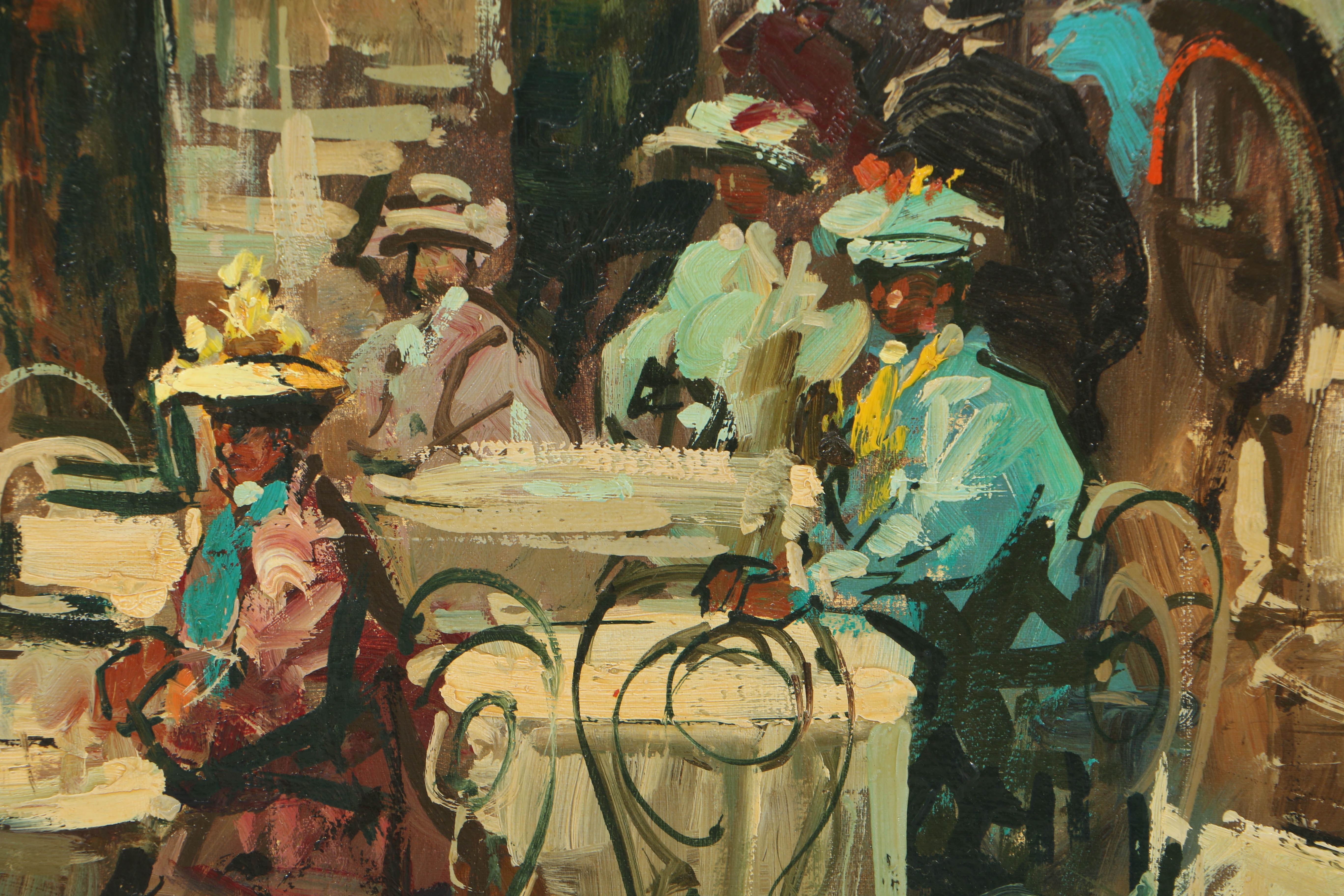 Gayer Oil Painting on Canvas of Parisian Street Scene