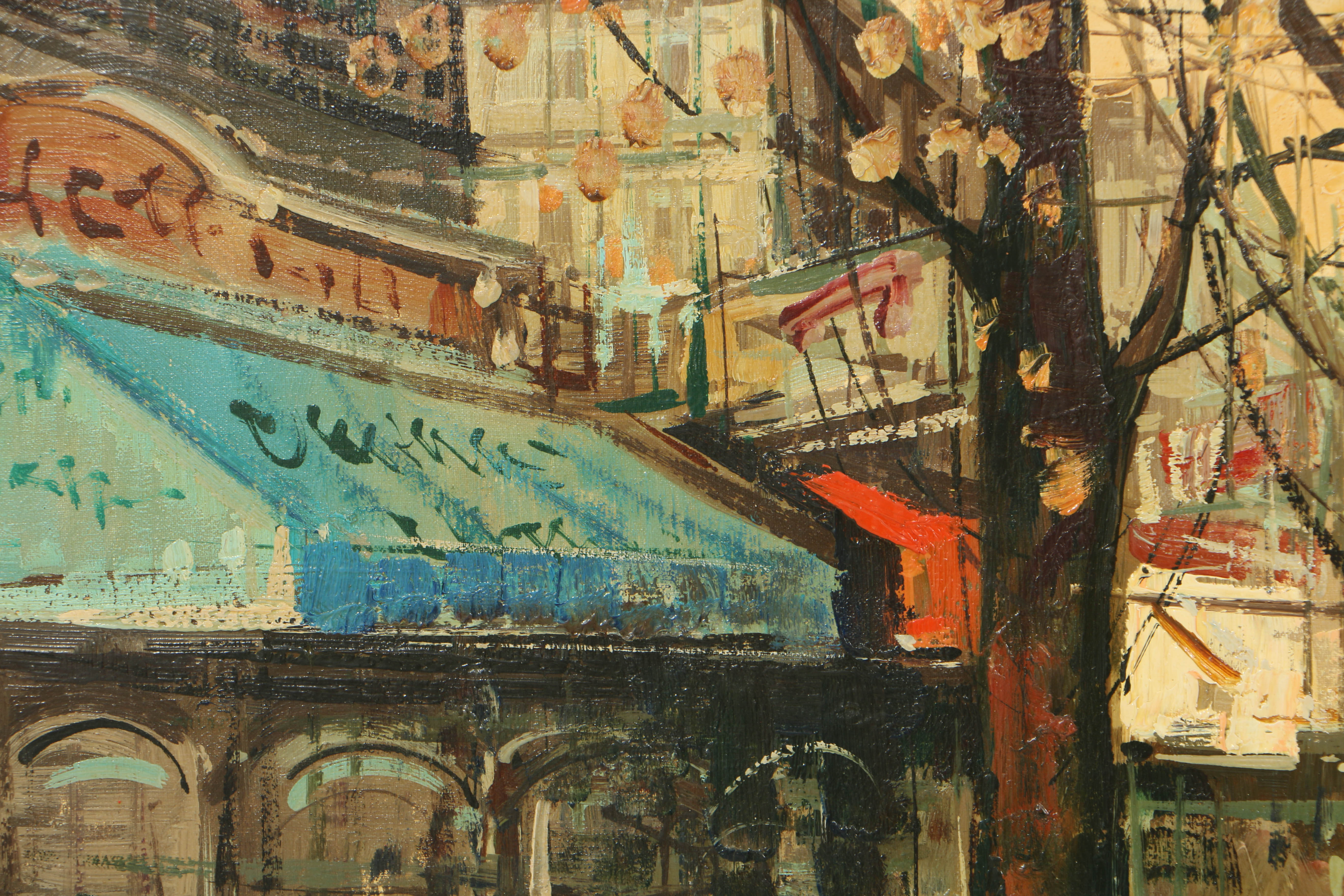 Gayer Oil Painting on Canvas of Parisian Street Scene