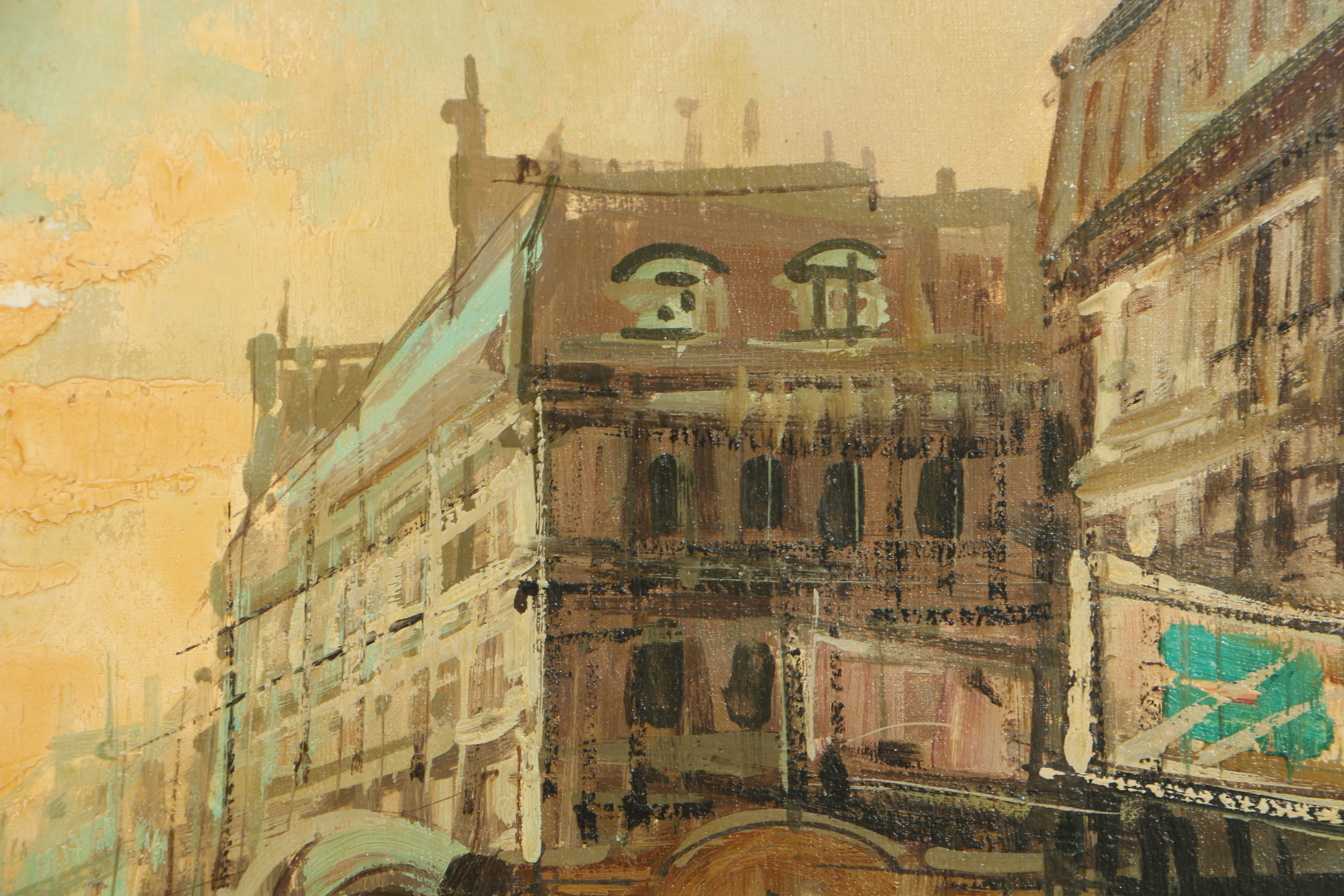 Gayer Oil Painting on Canvas of Parisian Street Scene