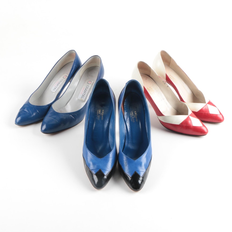 Linea Aldo and Chantal Leather Pumps