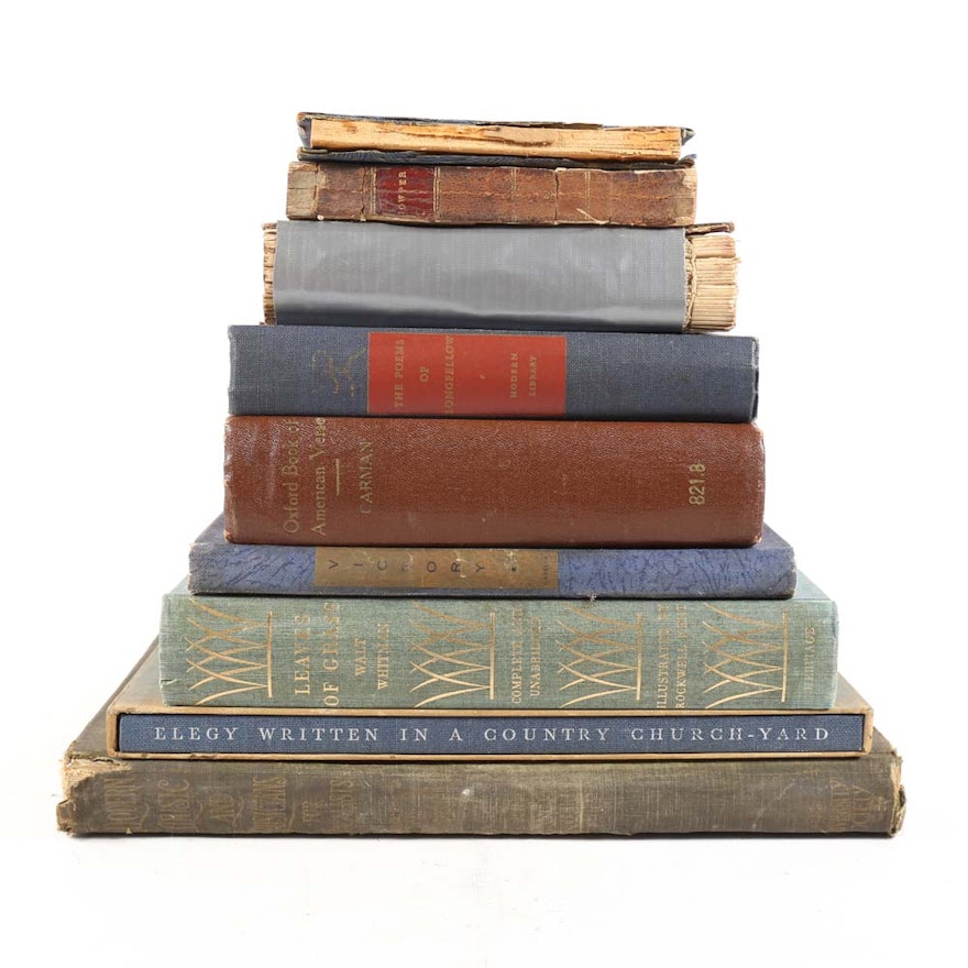 Antique and Vintage Poetry Books