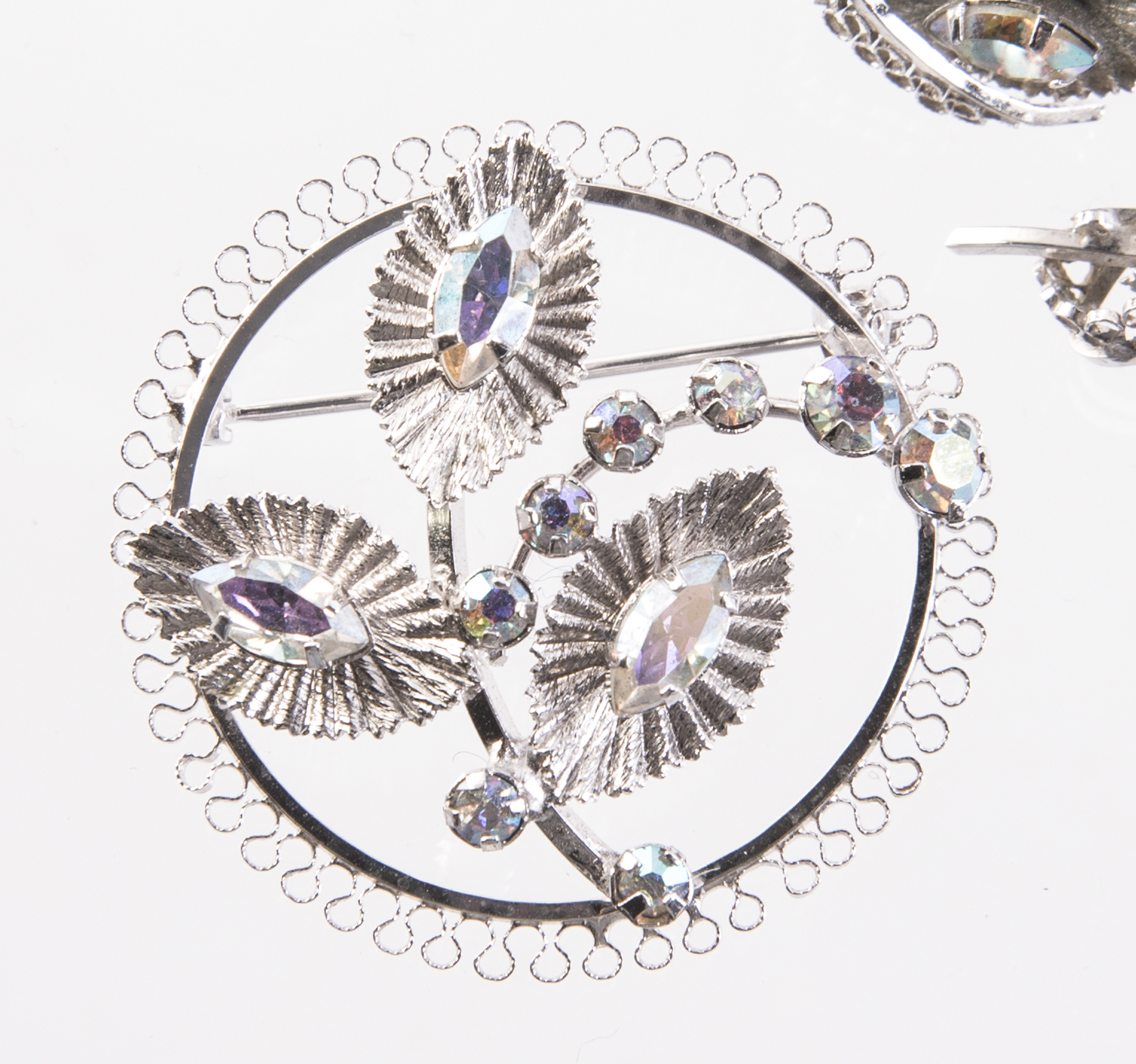 Sterling Silver and Crystal Demi Parure