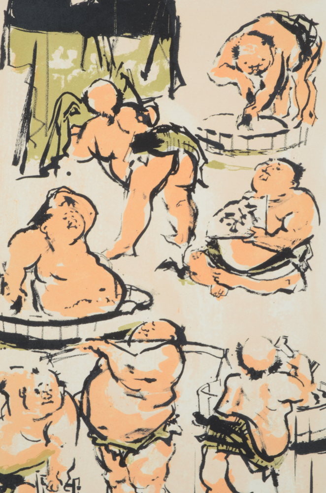 Jack Levine and James A. Michener Signed Limited Edition Folio "Facing East"