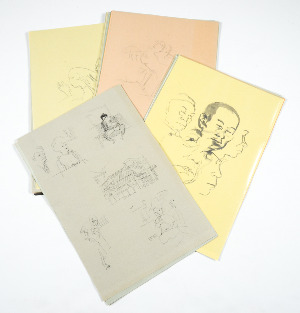 Jack Levine and James A. Michener Signed Limited Edition Folio "Facing East"