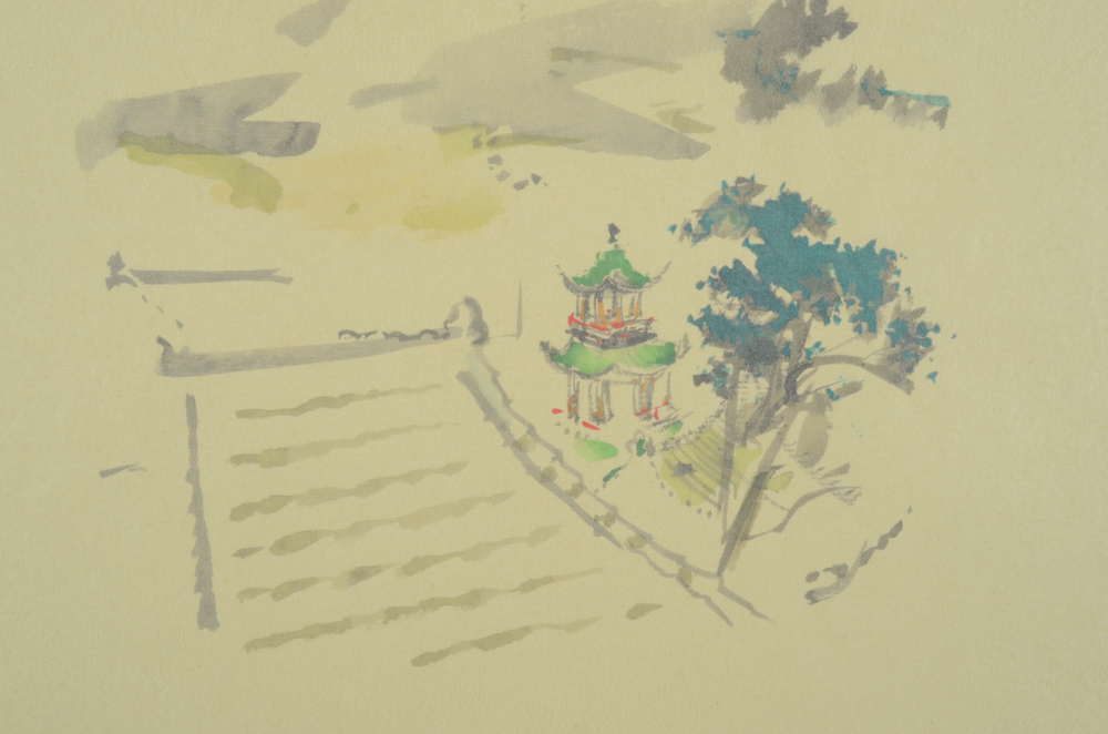 Jack Levine and James A. Michener Signed Limited Edition Folio "Facing East"