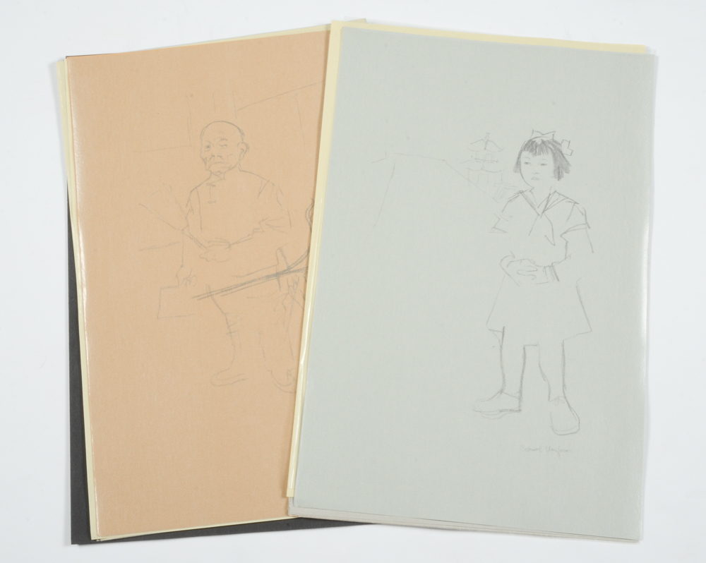 Jack Levine and James A. Michener Signed Limited Edition Folio "Facing East"