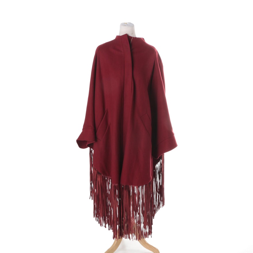 Diane von Furstenberg Holmes Fringe Poncho