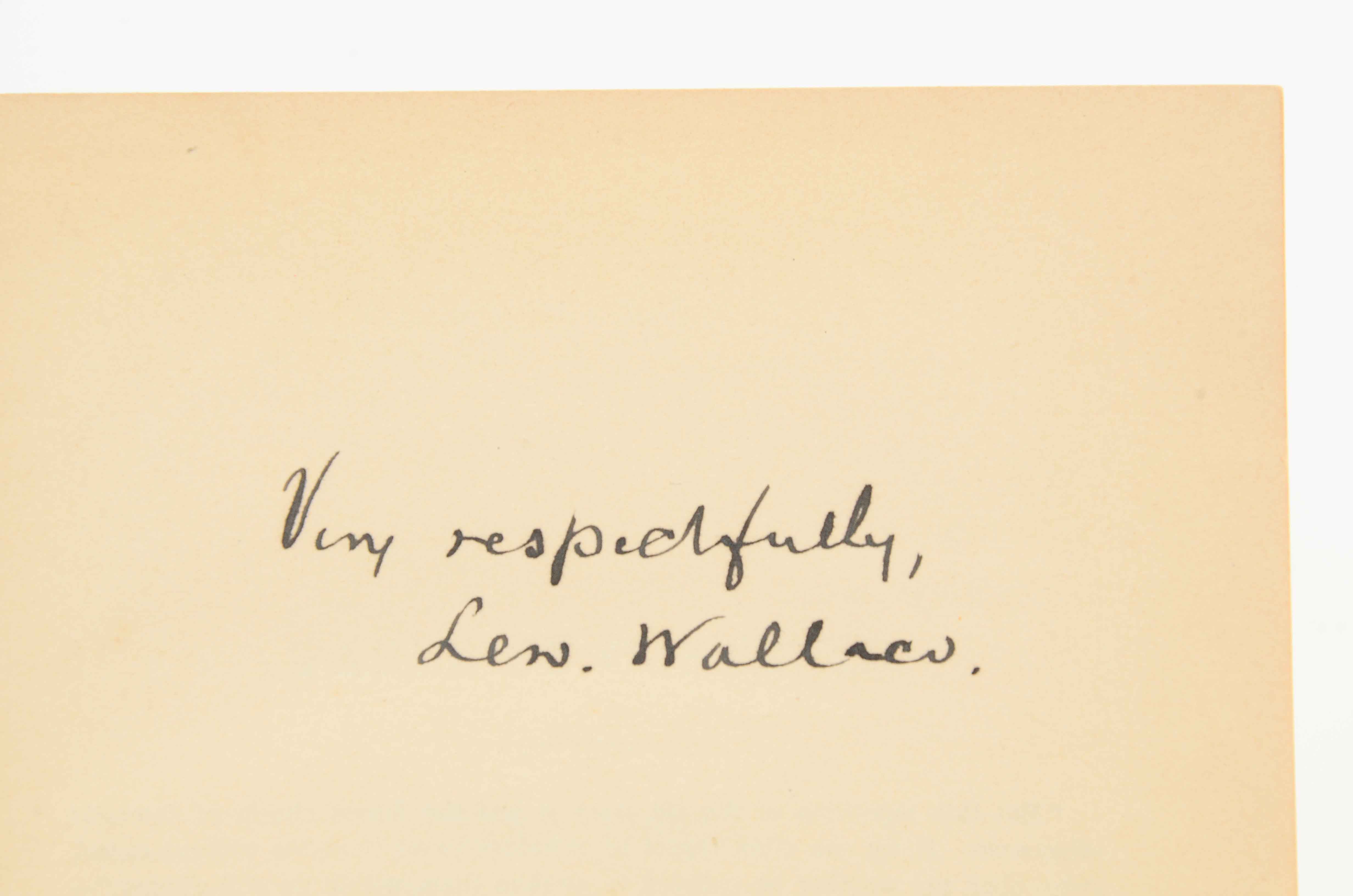 1880 Signed "Ben-Hur" by Lew Wallace