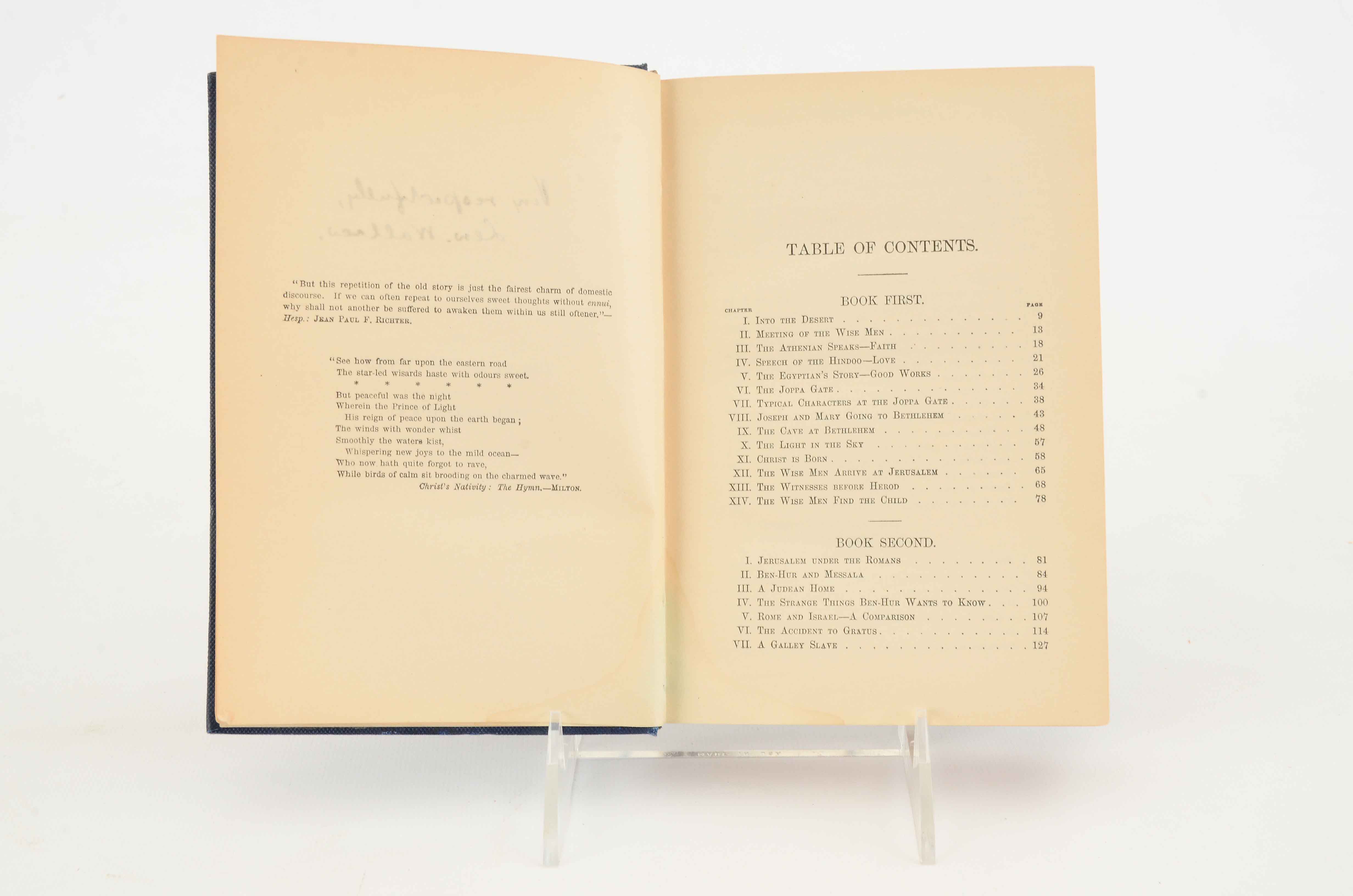 1880 Signed "Ben-Hur" by Lew Wallace