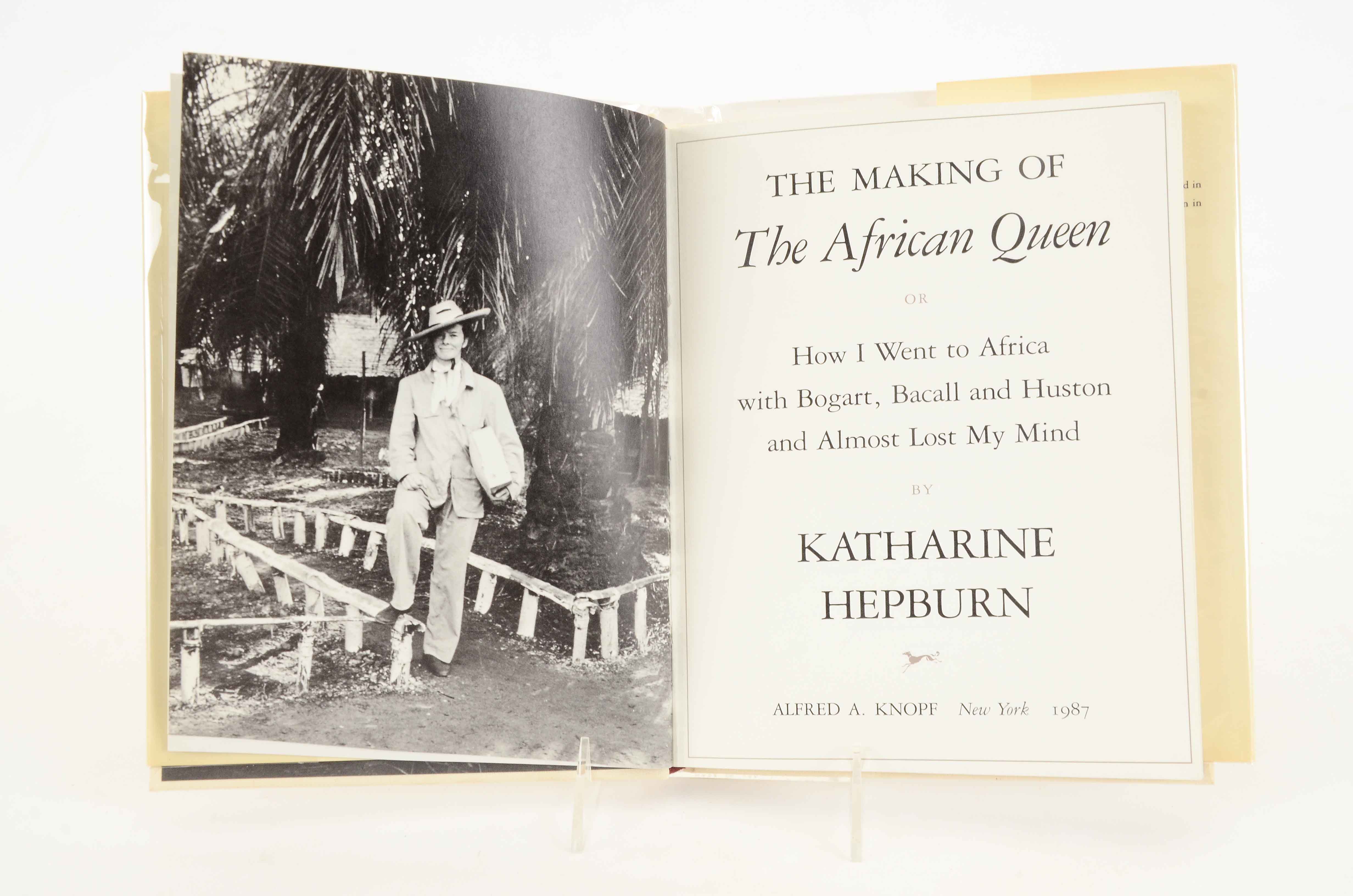 Signed Katherine Hepburn "The Making of the African Queen"