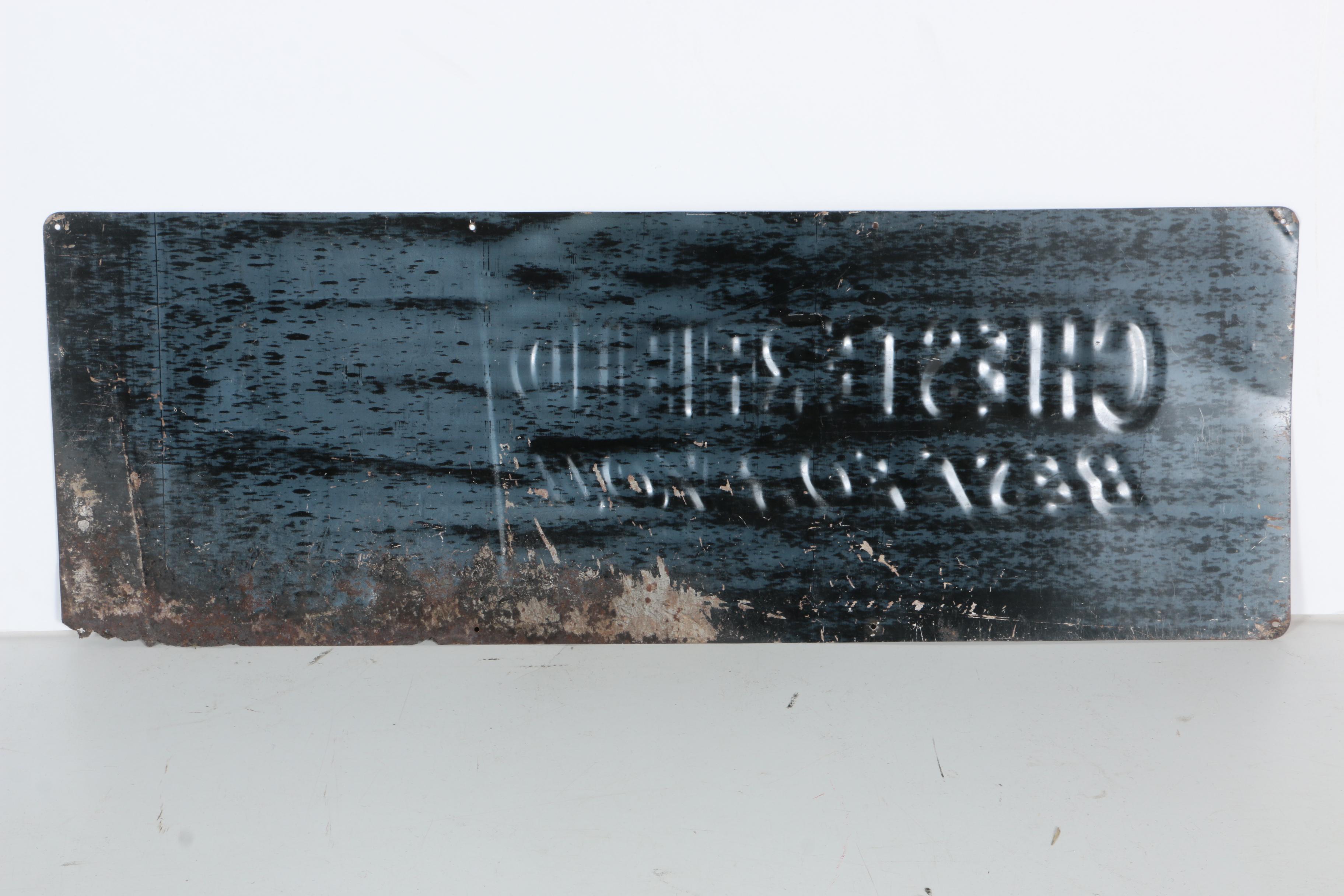 Metal Chesterfield Cigarettes Advertising Sign