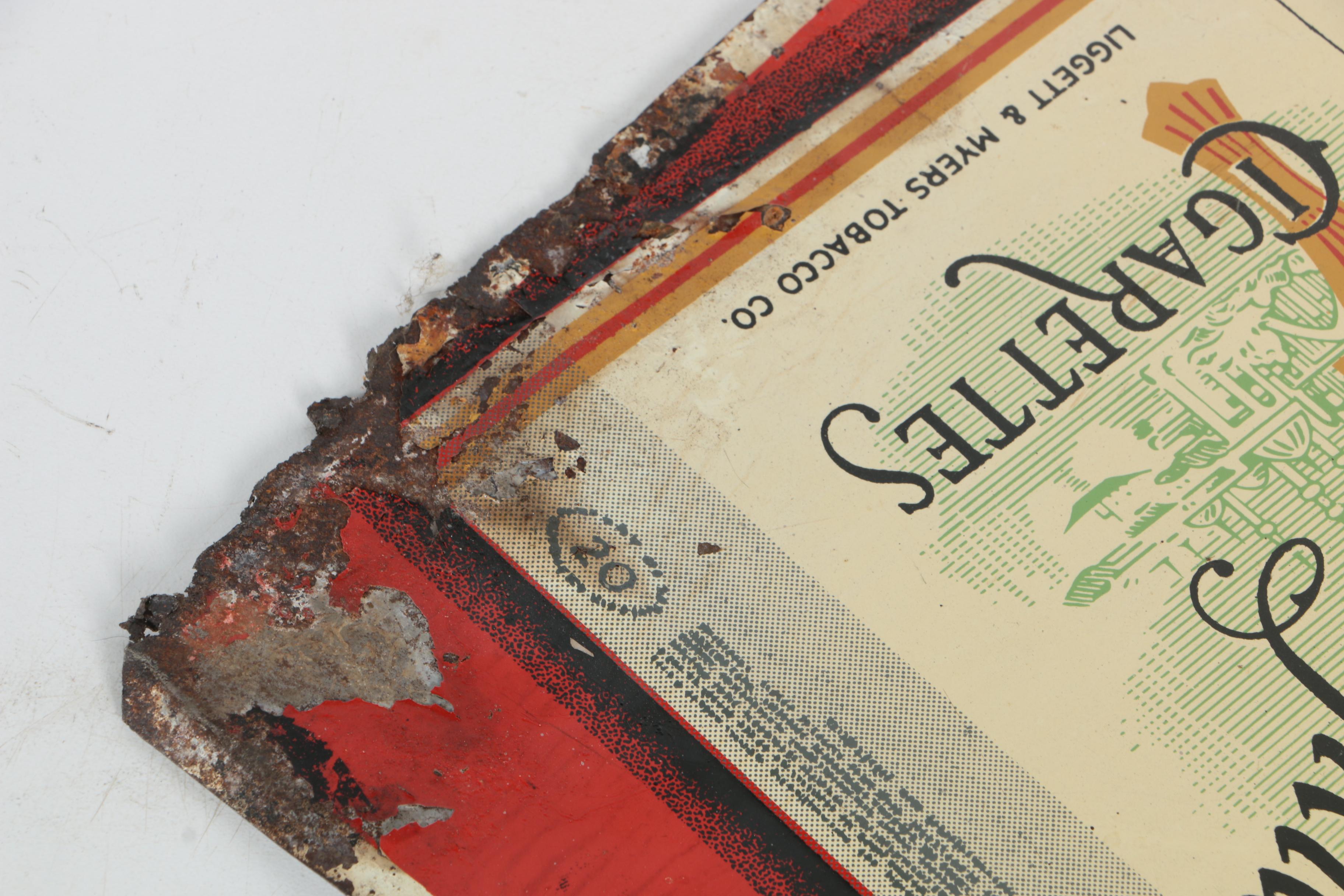 Metal Chesterfield Cigarettes Advertising Sign