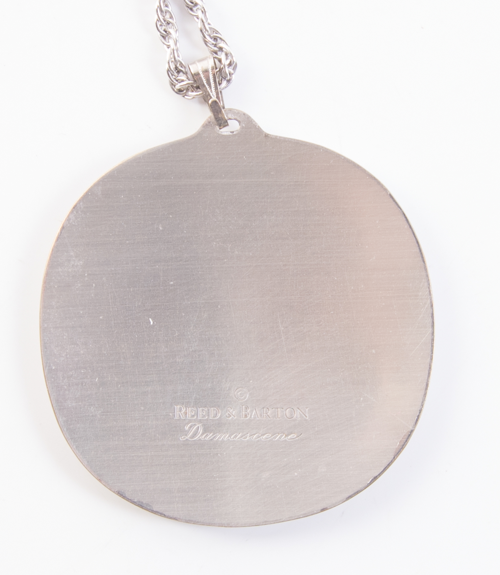 Sterling Silver Reed & Barton "Damascene" Pendant Necklace