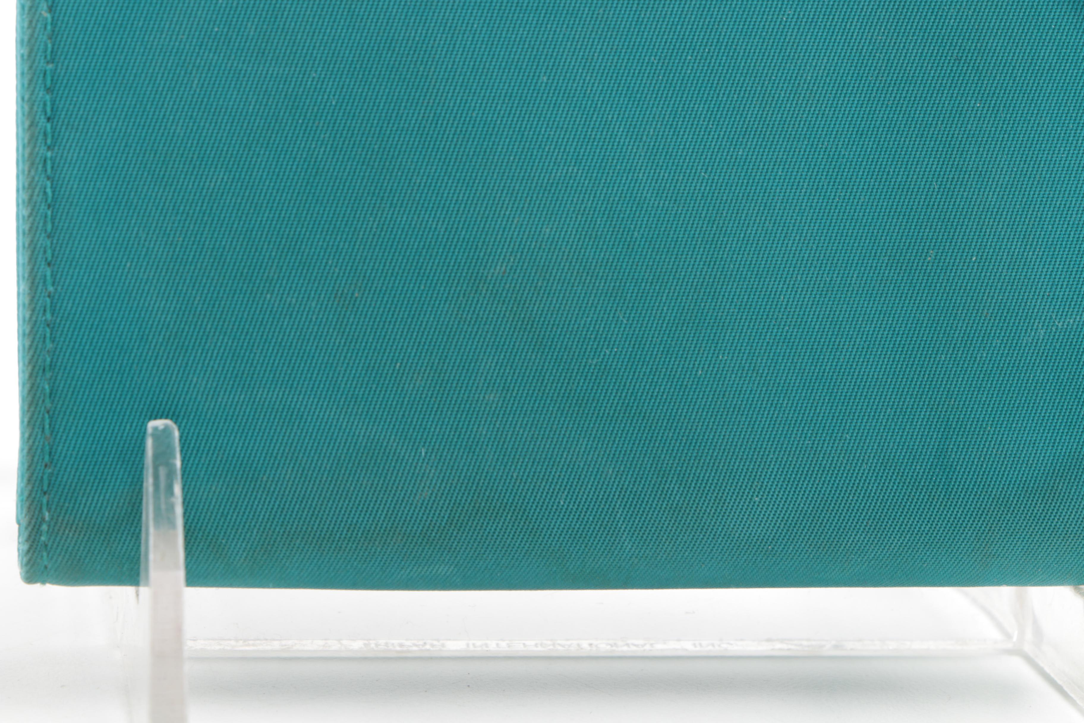 Prada Teal Nylon Wallet