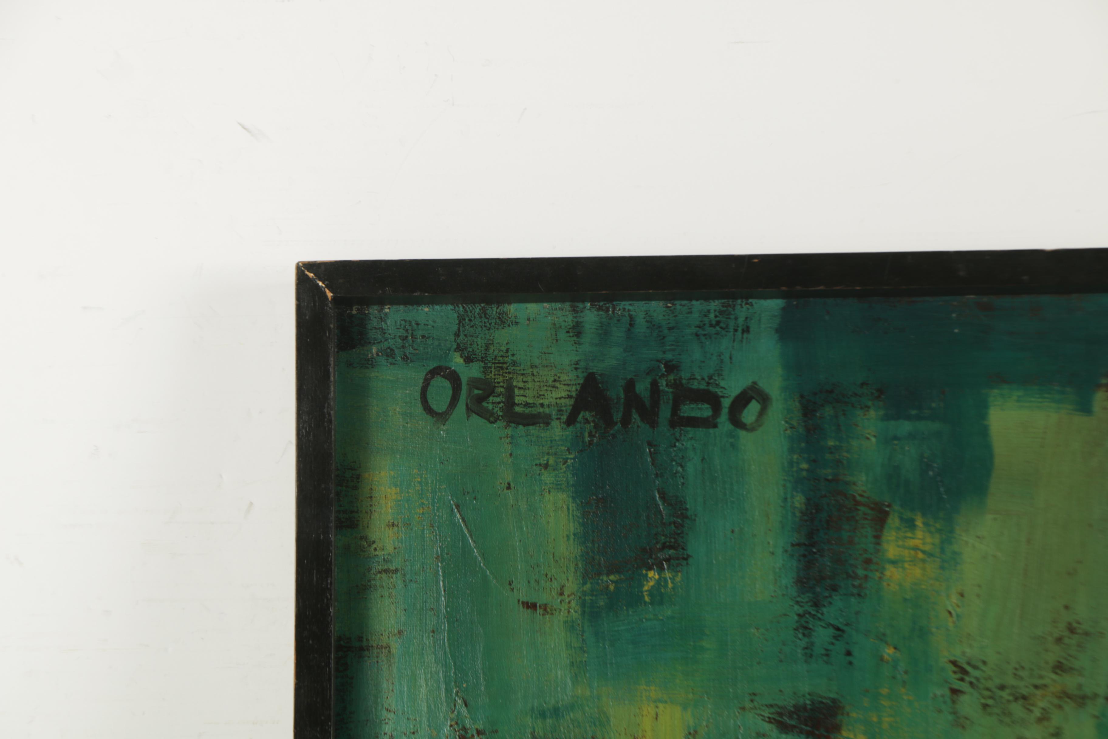 Felipe Orlando Oil Painting on Canvas Abstracted Portrait