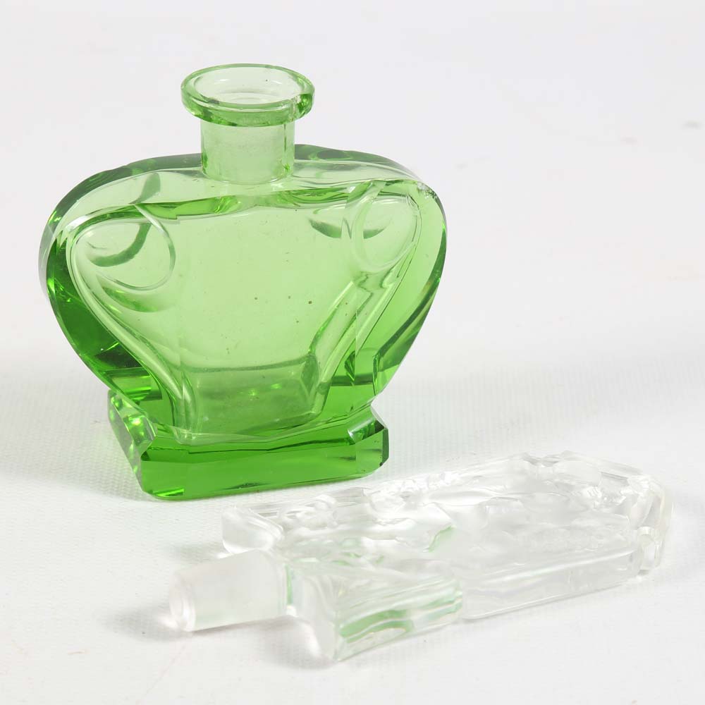 Art Noveau Style Glass Perfume Bottle