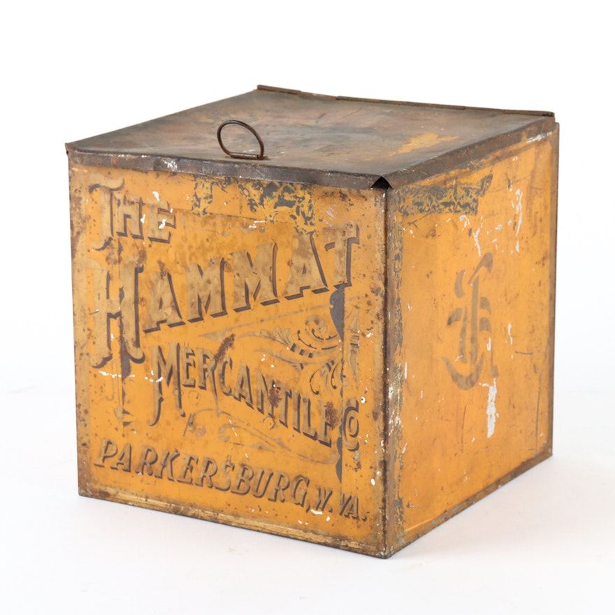 Antique Hammat Mercantile Company Tin