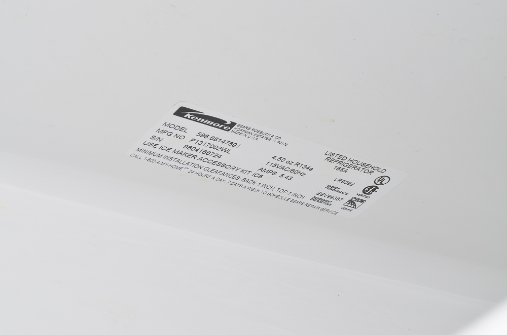 Kenmore White Refrigerator